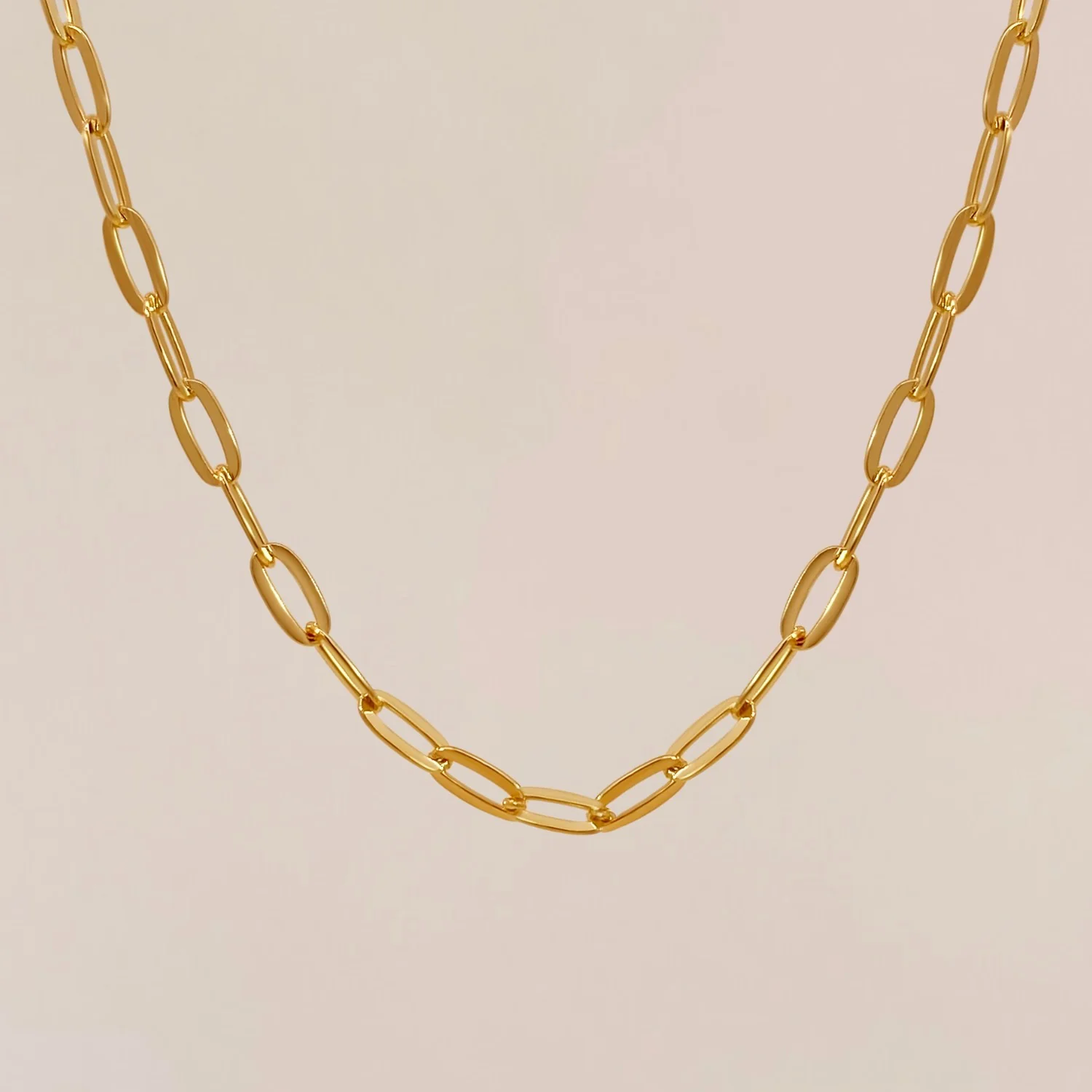 Small Paperclip Link Necklace