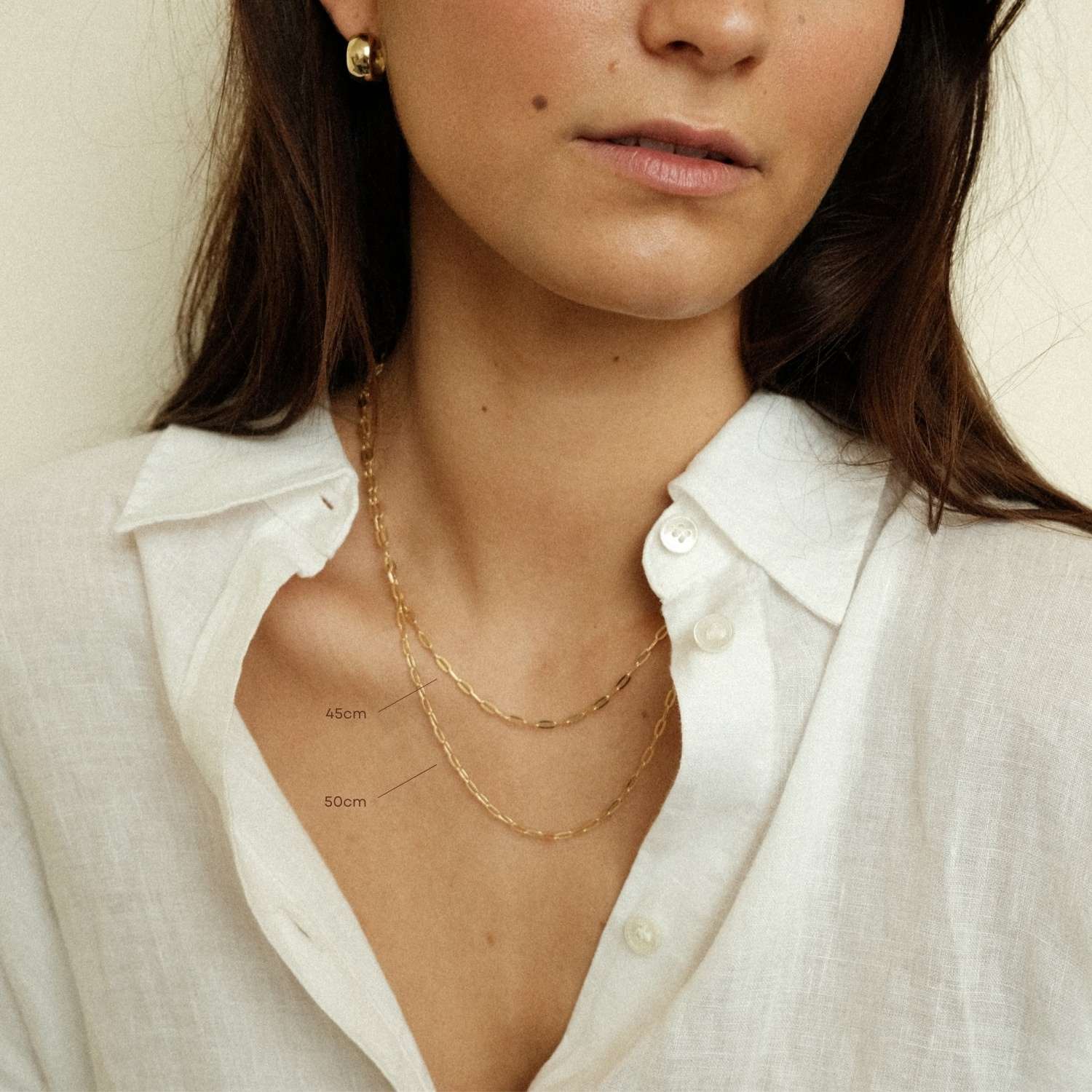 Small Paperclip Link Necklace - Image 6