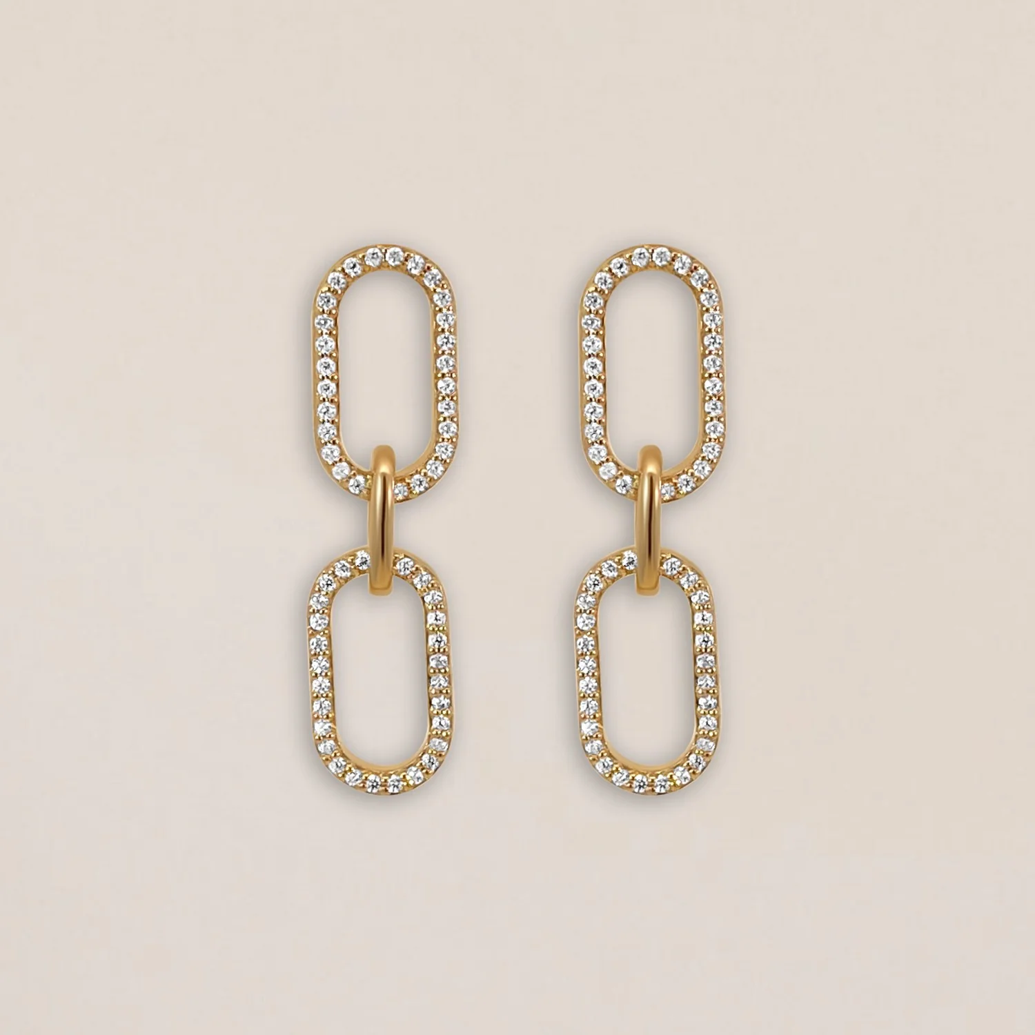Paperclip Spark Earrings