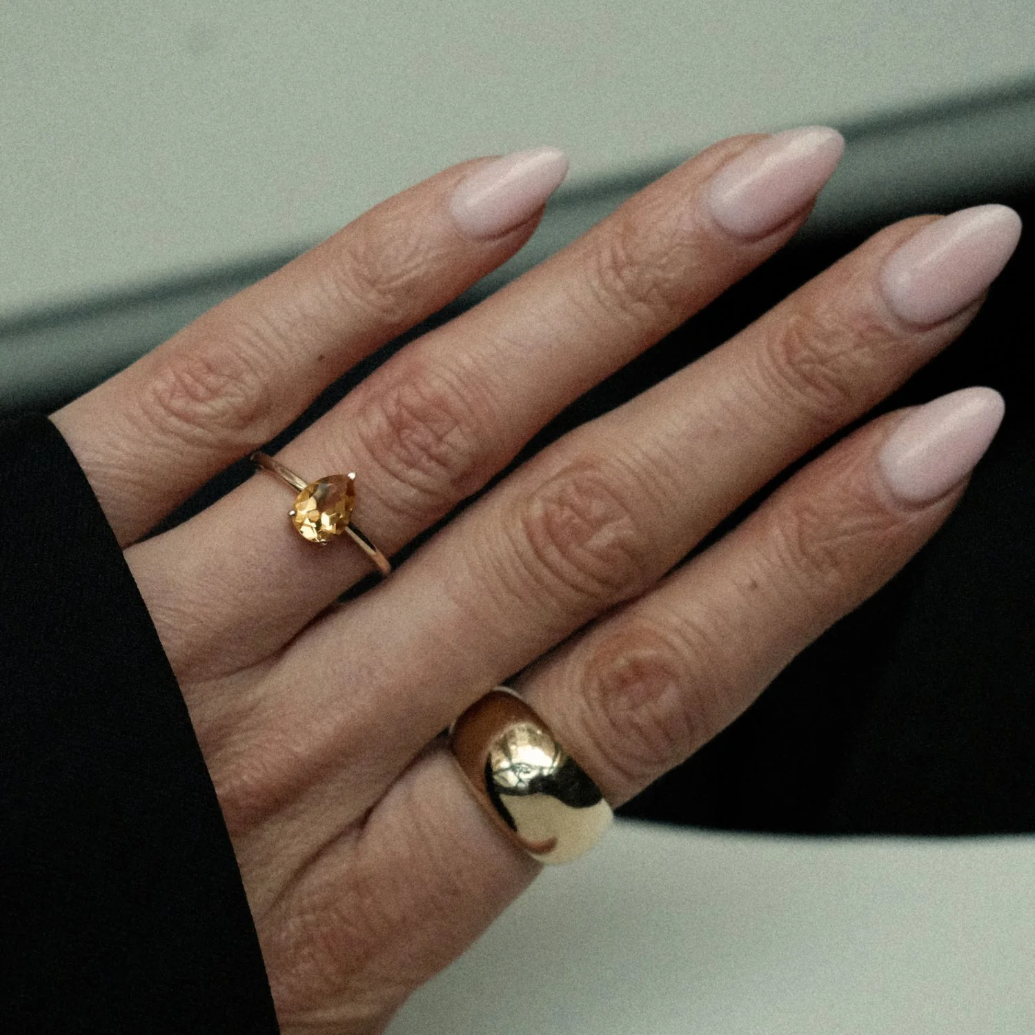 Pear Drop Citrine Ring - Image 5