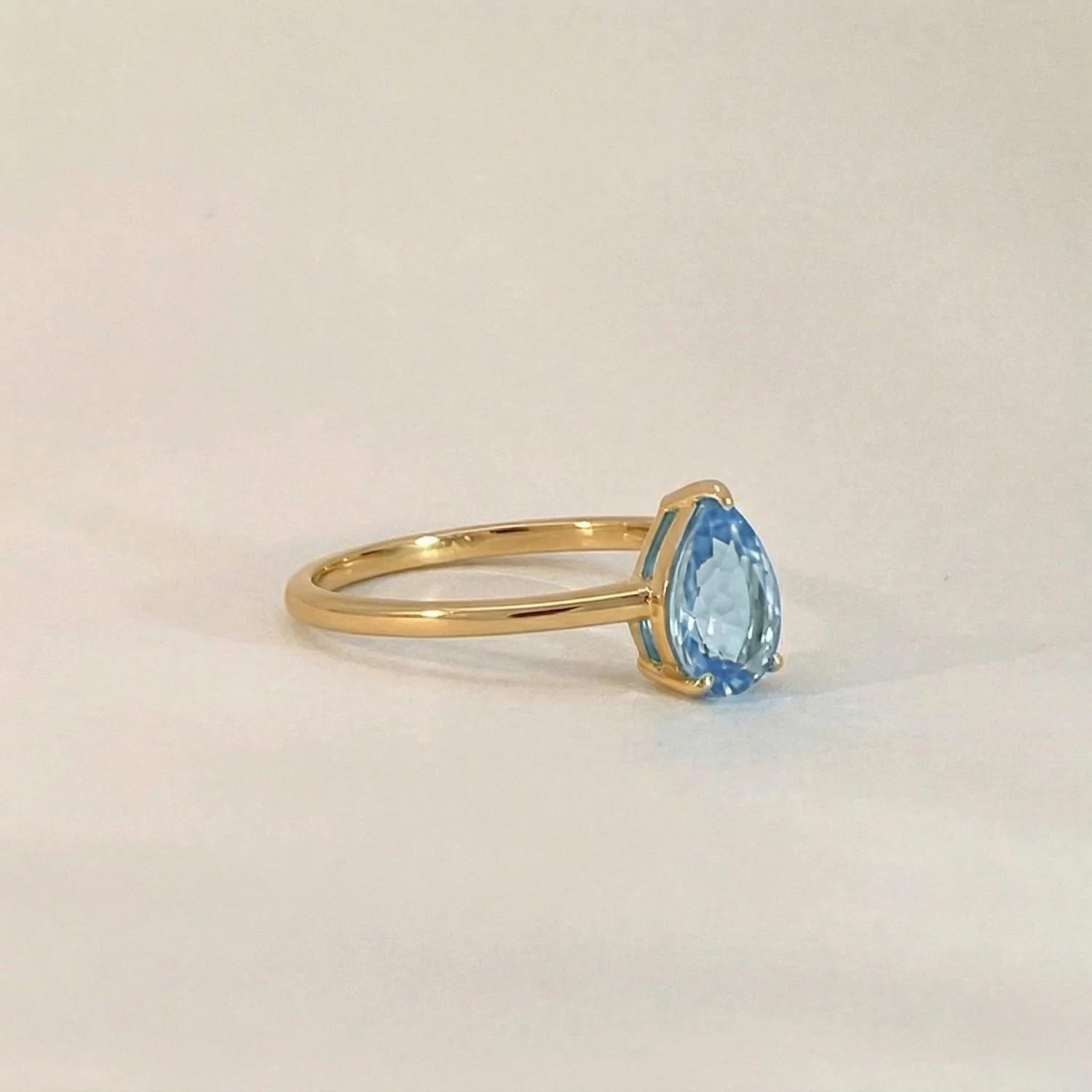 Pear Drop Topaz Ring - Image 3