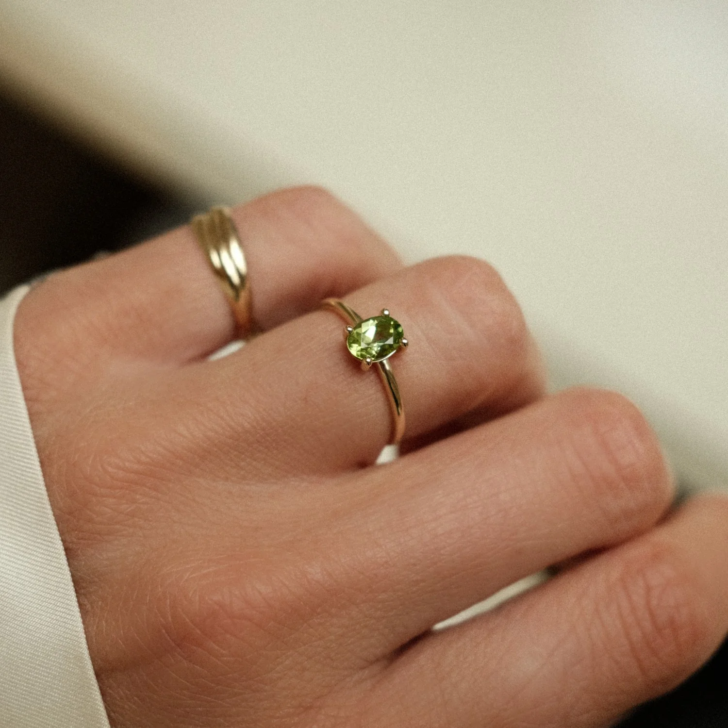 Peridot Oval Ring - Image 2