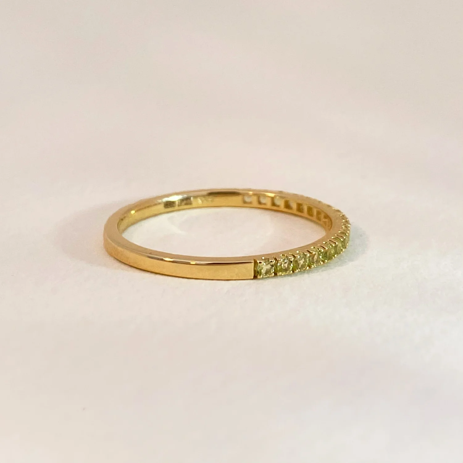 Peridot Row Ring - Image 4