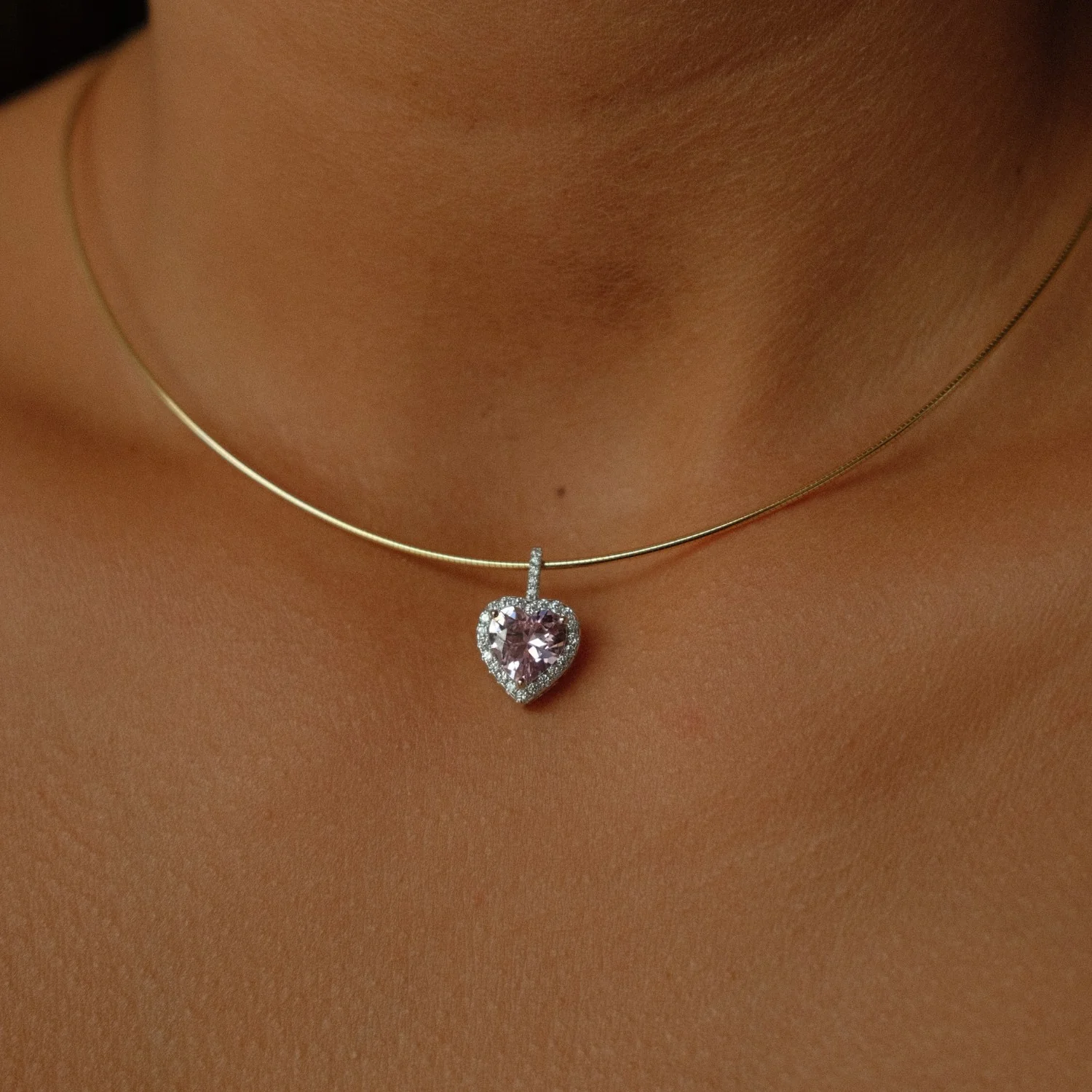 Pink Heart of the Ocean Pendant - Image 2