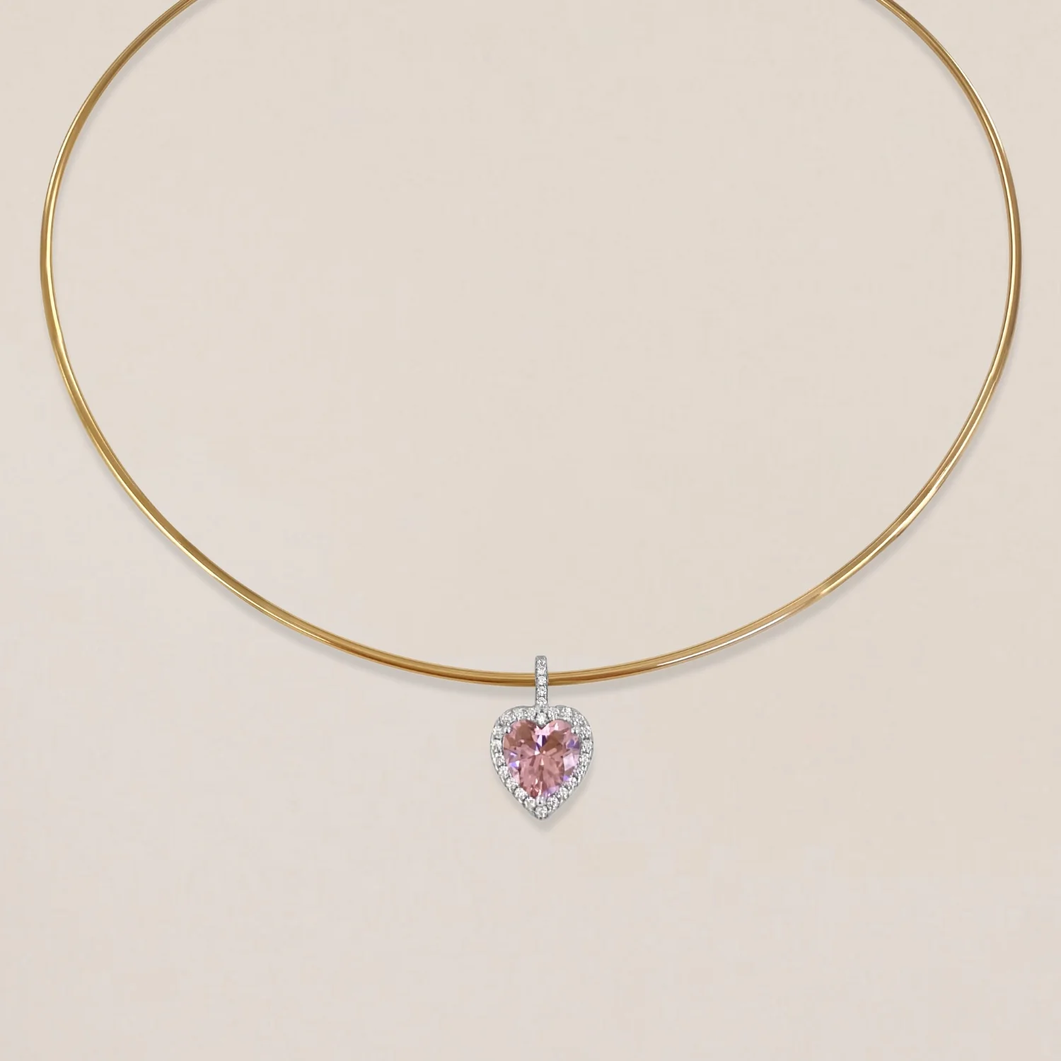 Pink Heart of the Ocean Pendant - Image 3