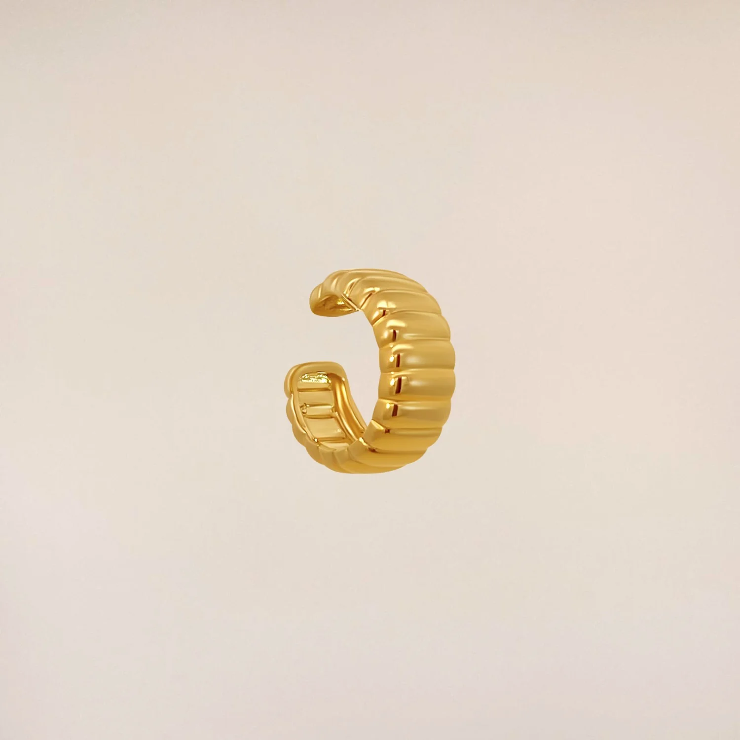 Ribbed Ear Cuff