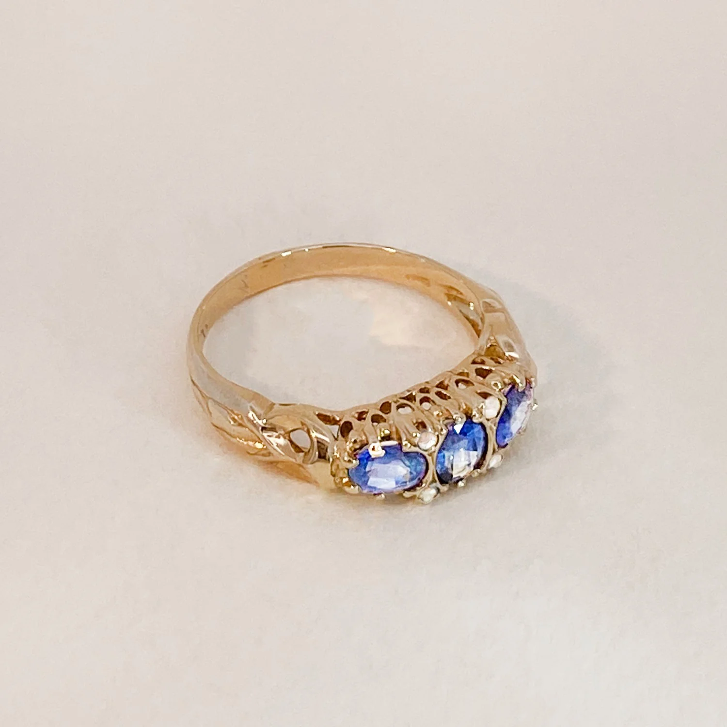 Royal Sapphire Trio Ring - Image 6