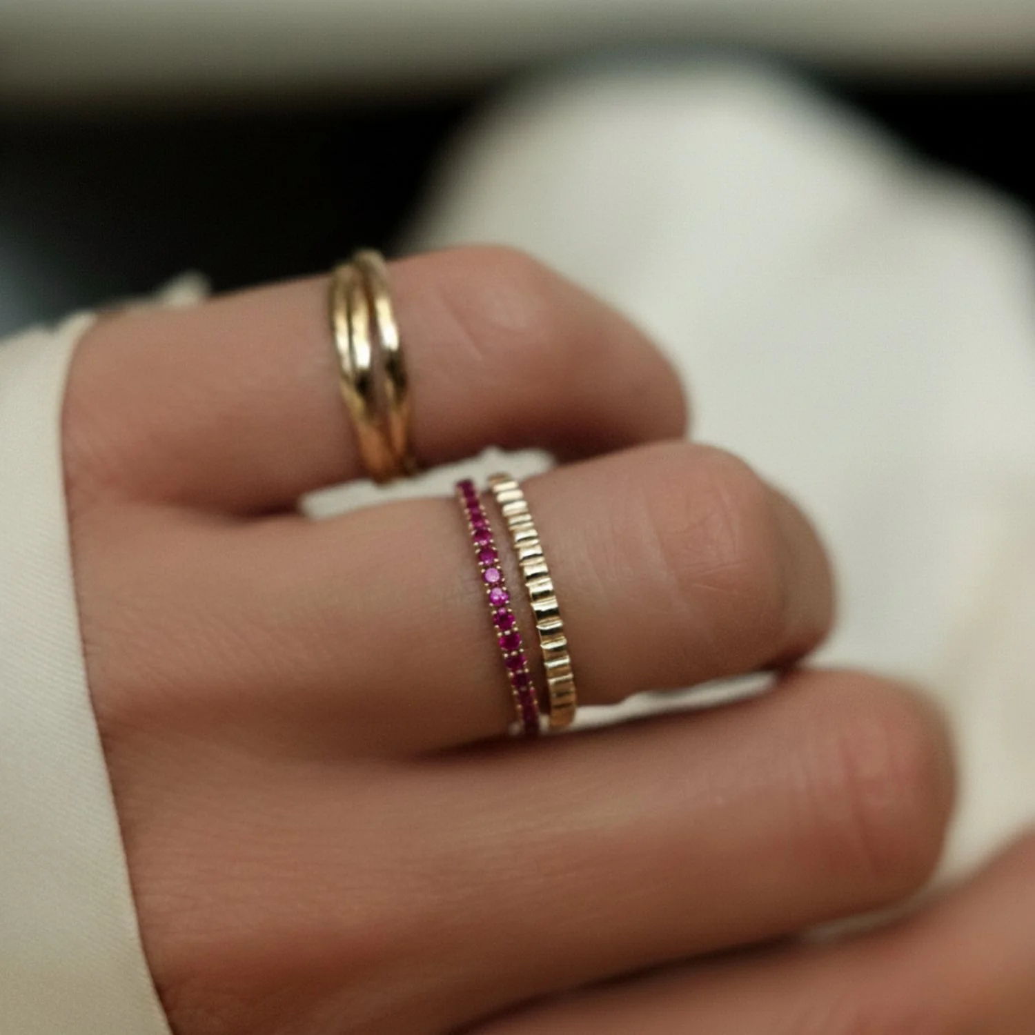 Ruby Row Ring - Image 2