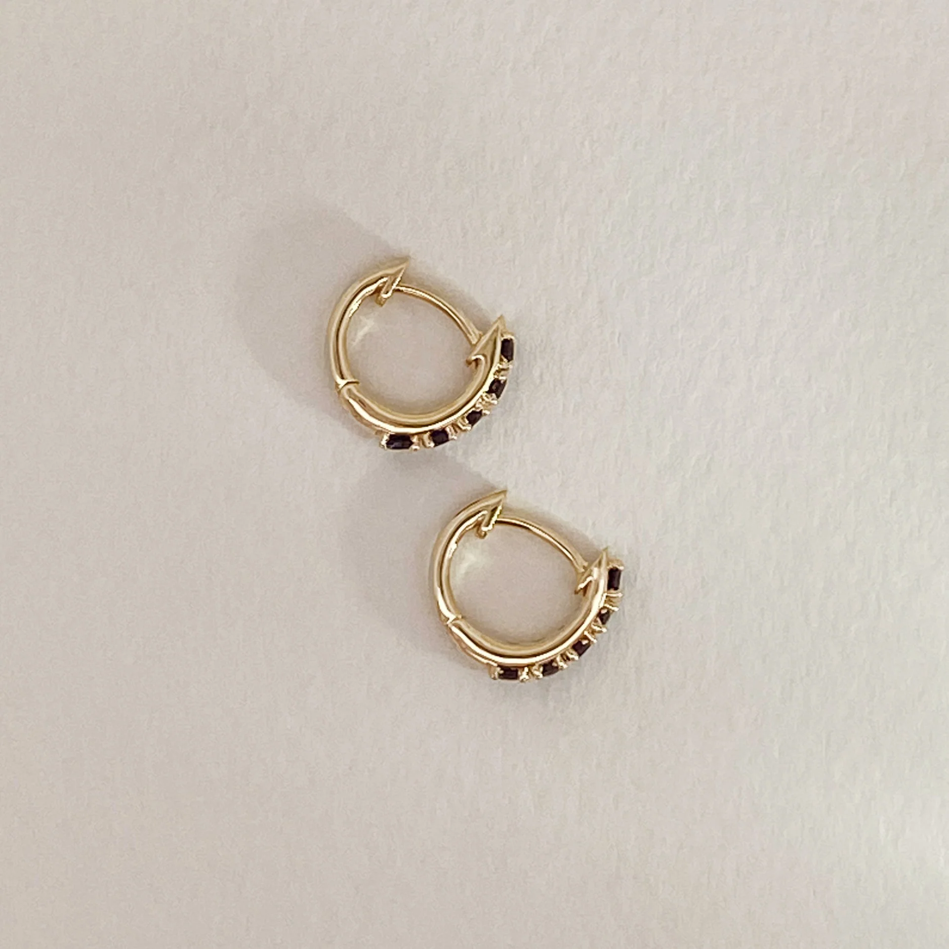 Sapphire Row Earrings - Image 3