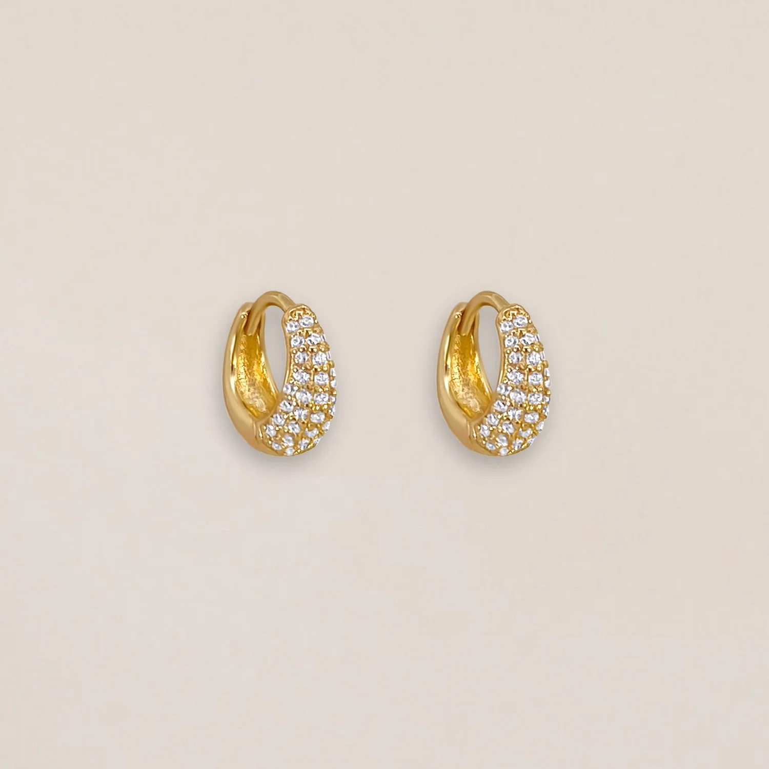 Sculpt Pavé Hoops