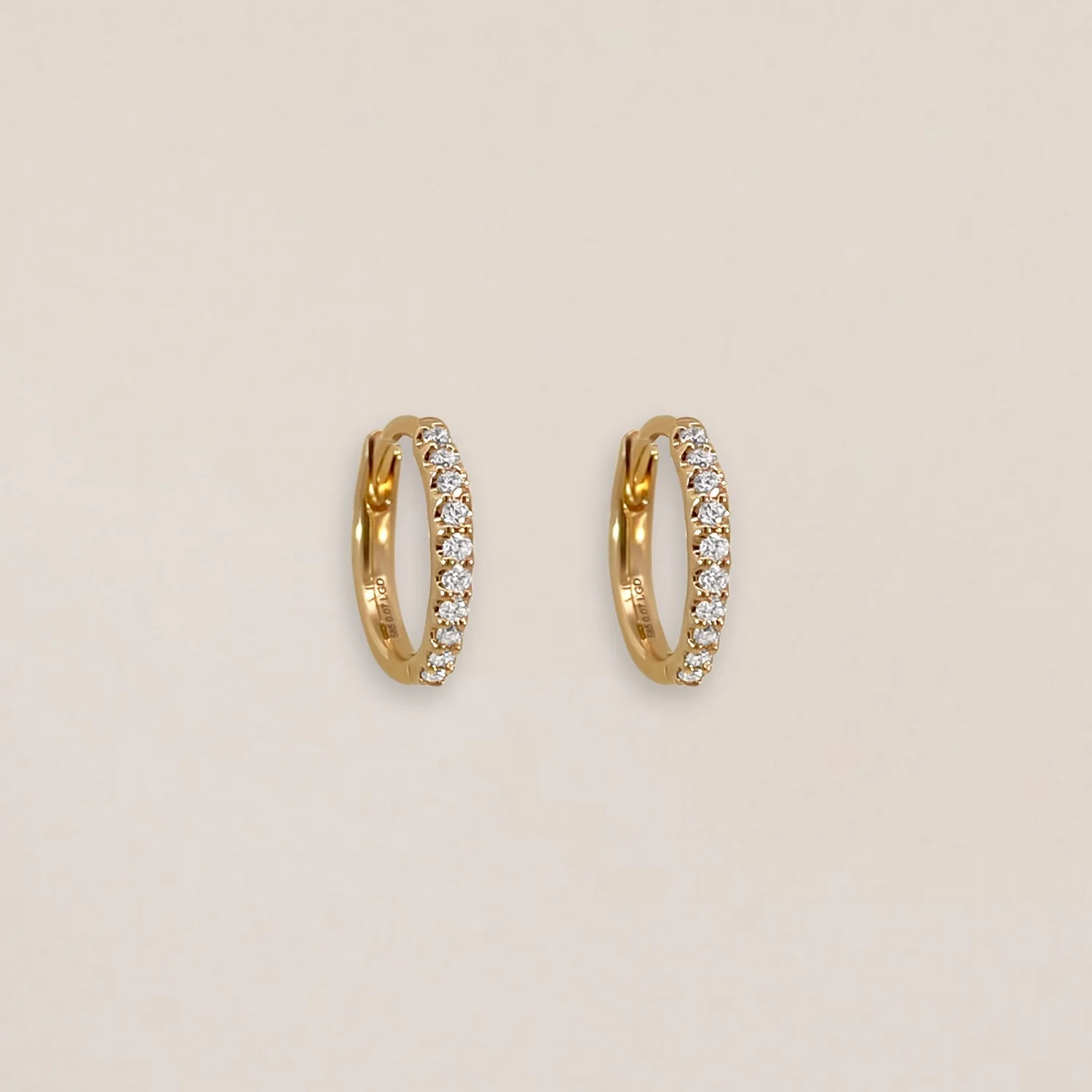 Signature Diamond Hoops