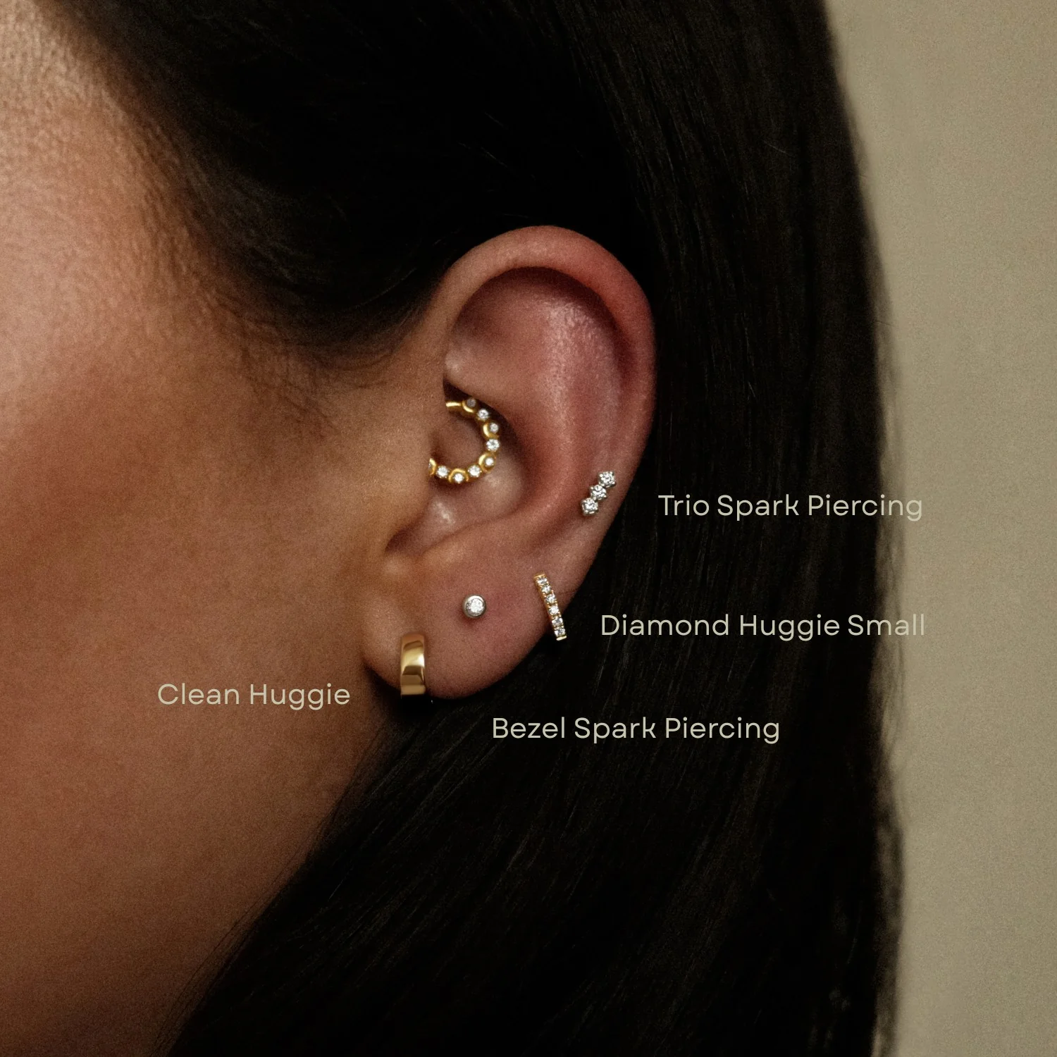 Silver Trio Spark Piercing - Image 3