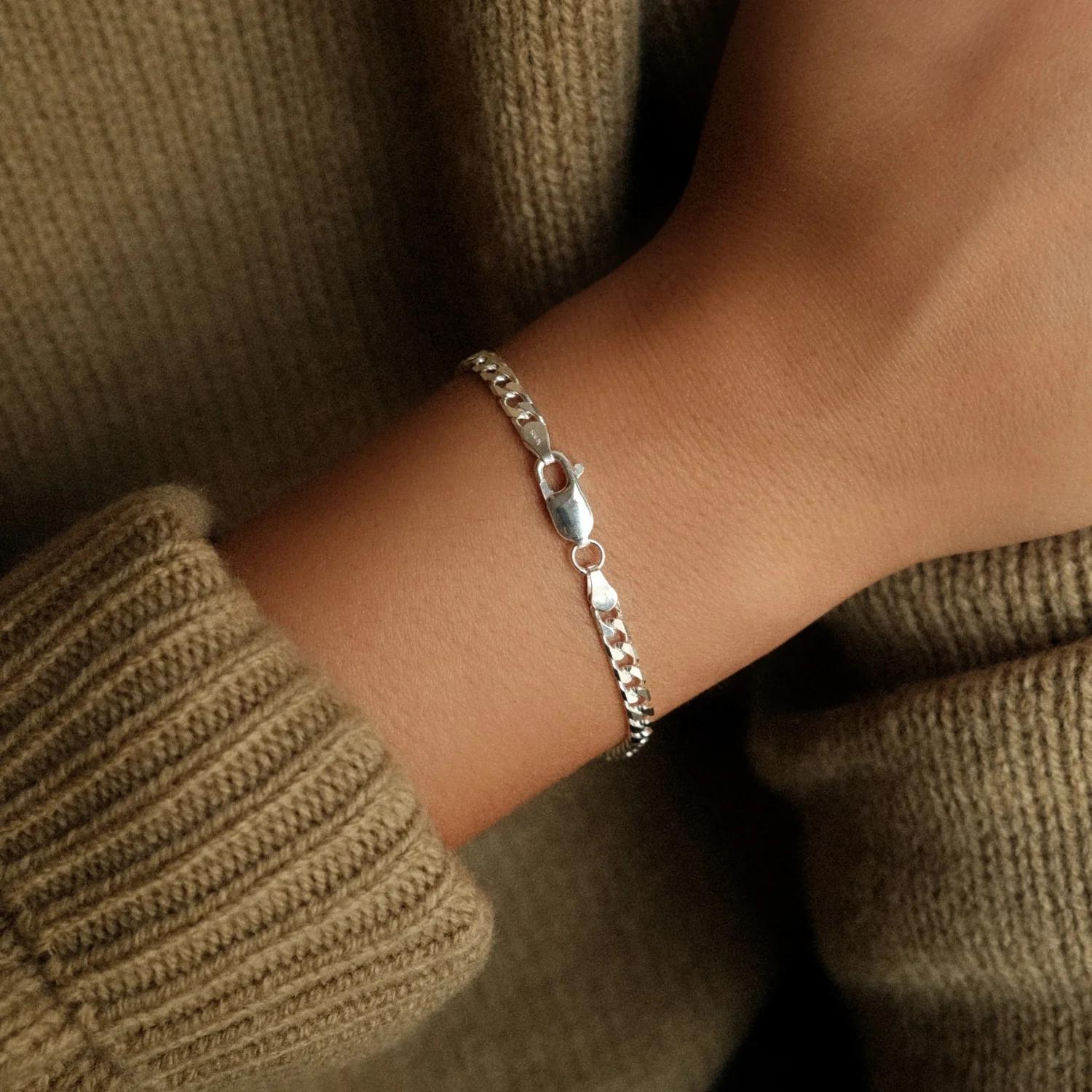 Silver Bold Gourmet Bracelet - Image 3