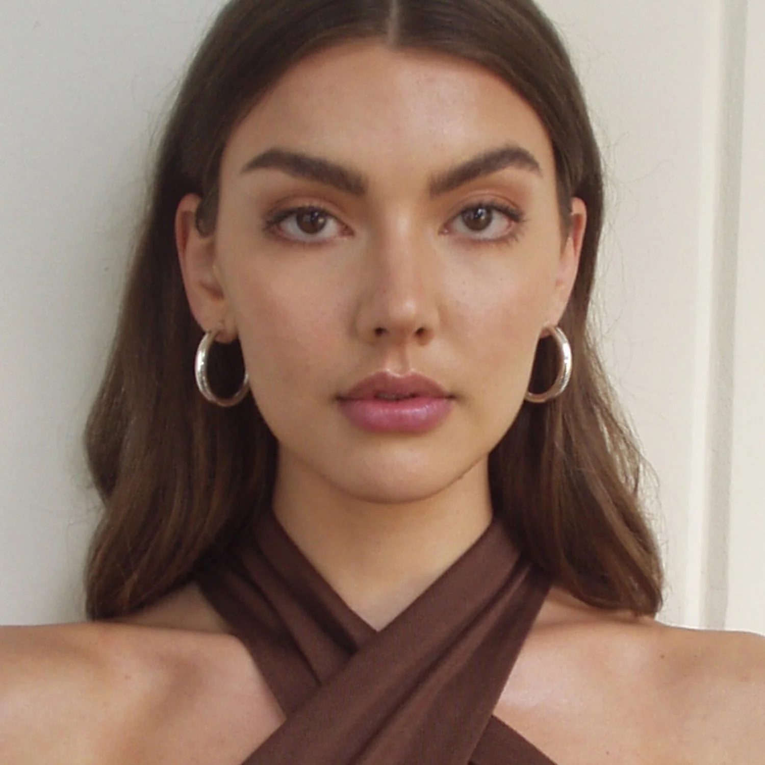 Silver Bold Hoops Large - Image 4