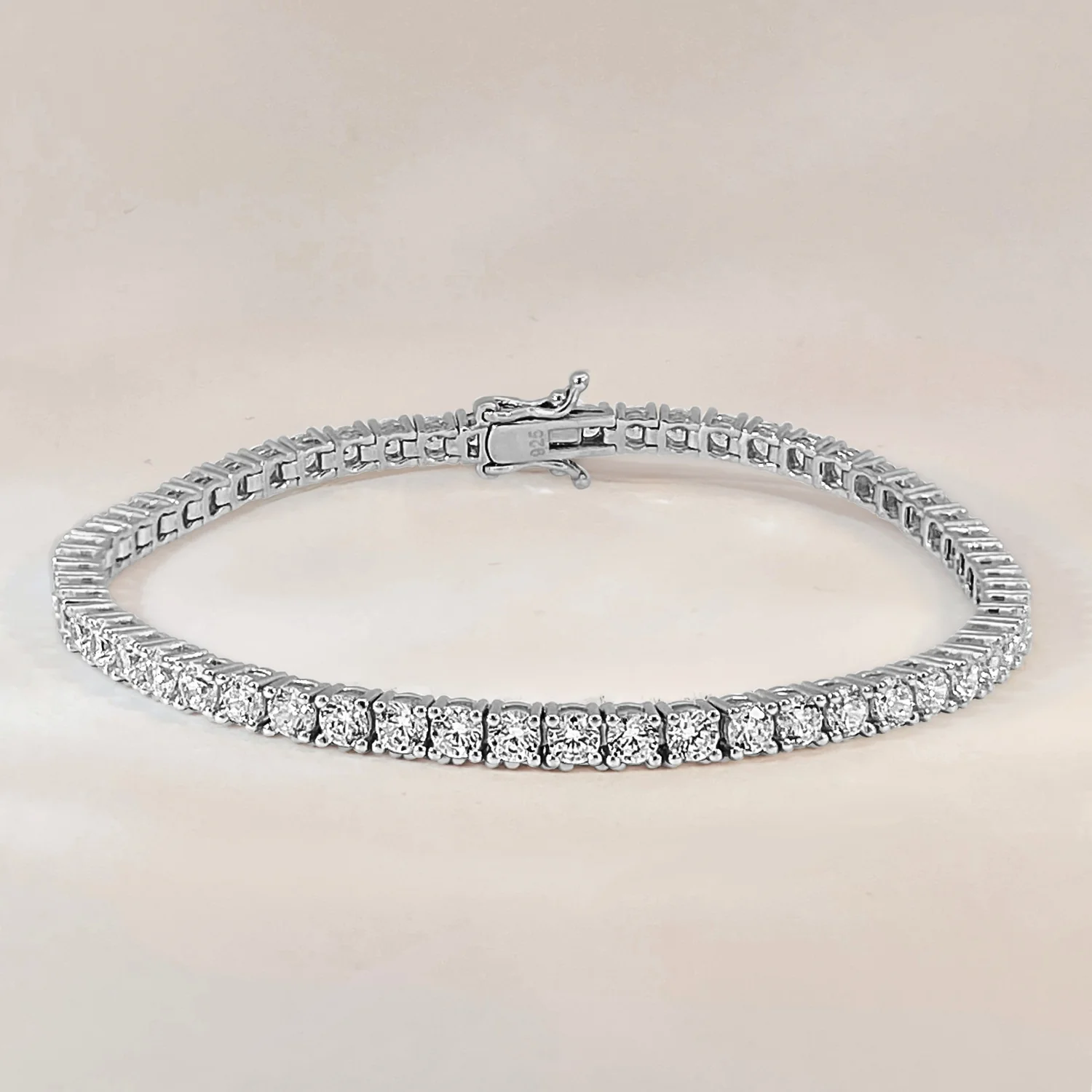 Silver Bold Tennis Bracelet