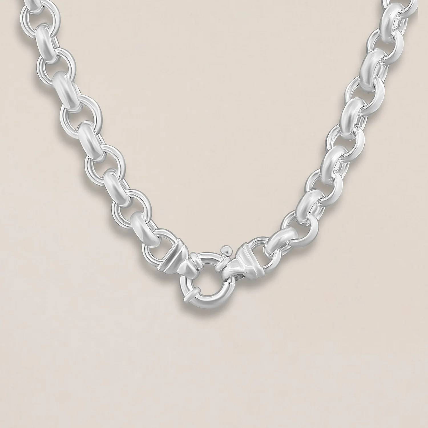 Silver Chunky Jasseron Necklace - Image 2