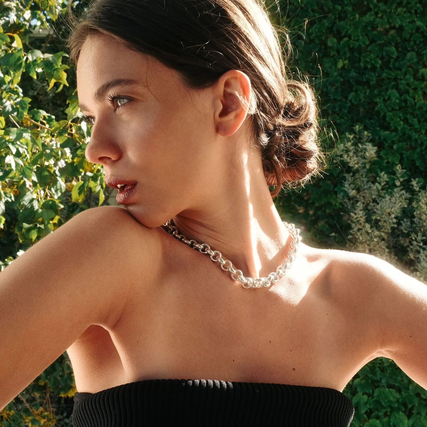 Silver Chunky Jasseron Necklace - Image 3