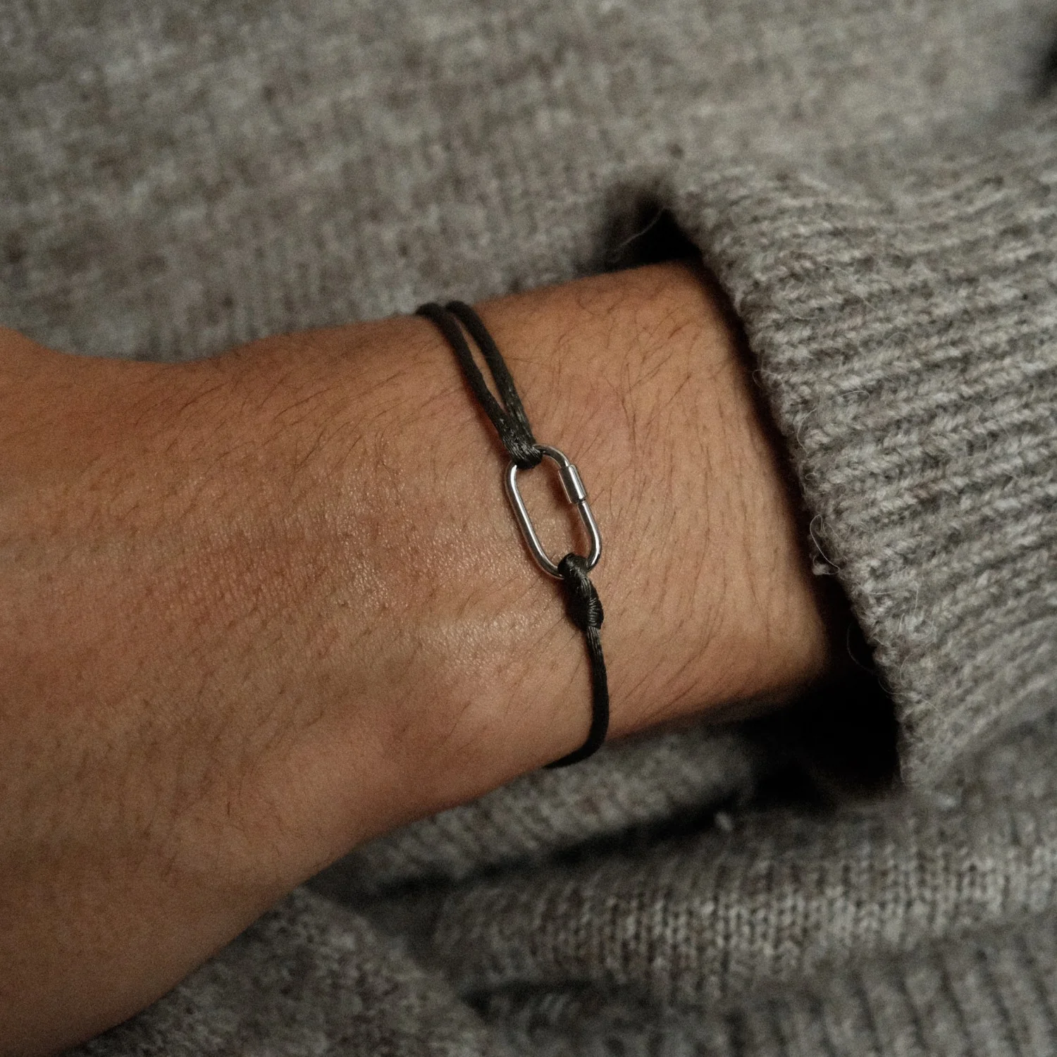 Silver Connector Satin Bracelet - Image 2