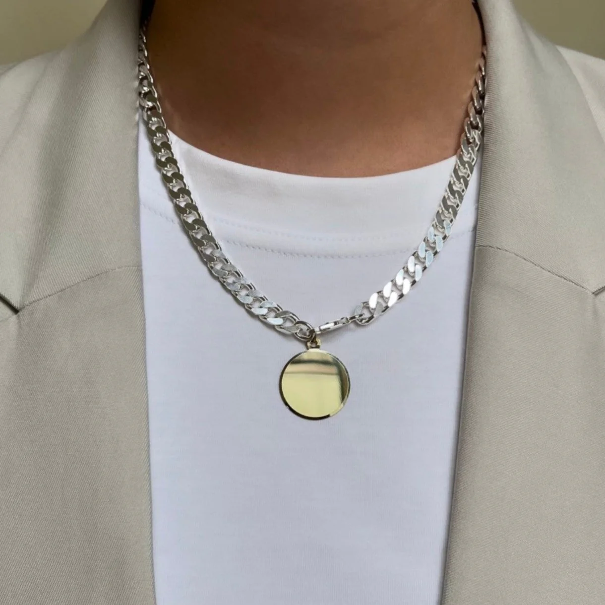 Silver Cut Gourmet Necklace - Image 4