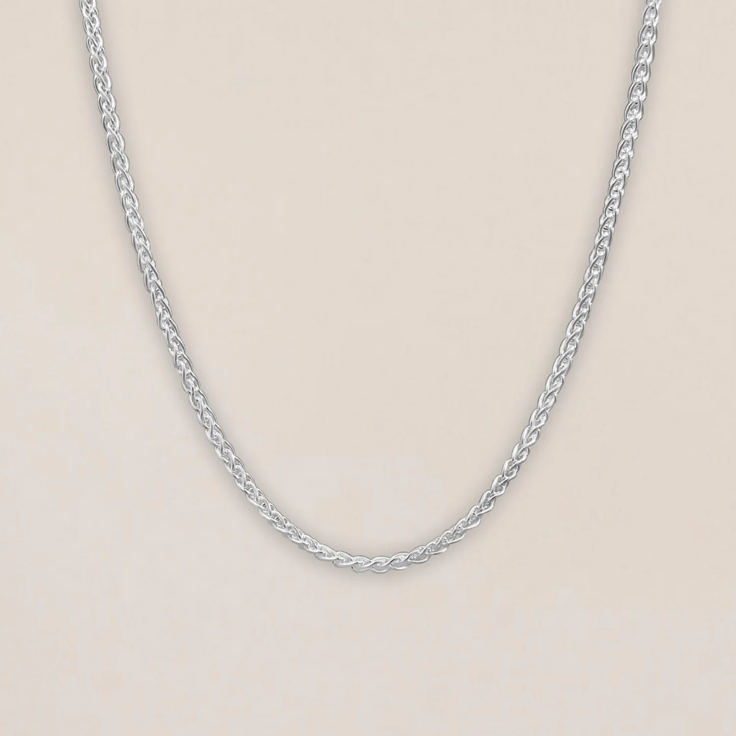 Silver Delicate Foxtail Necklace