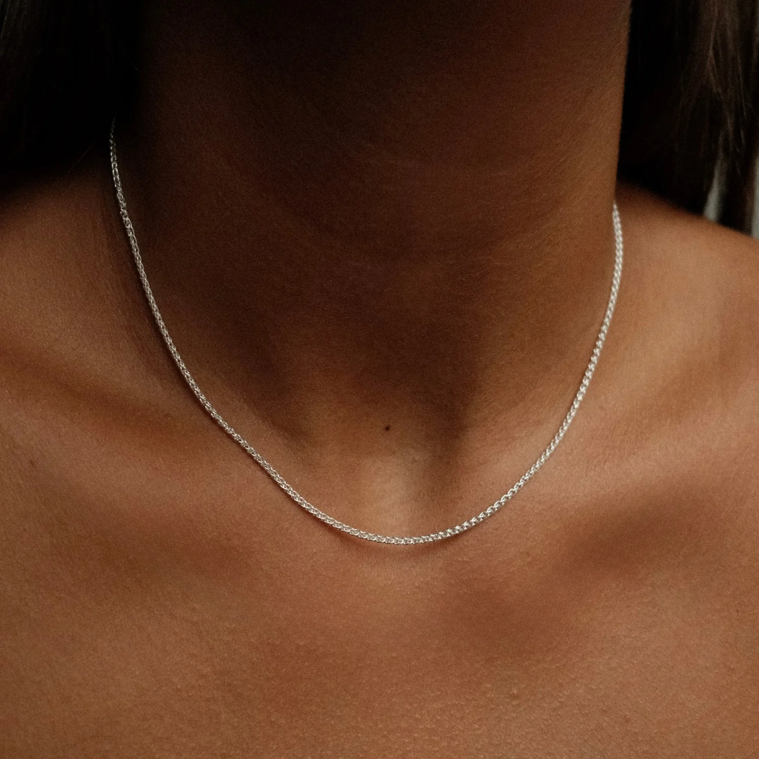 Silver Delicate Foxtail Necklace - Image 2