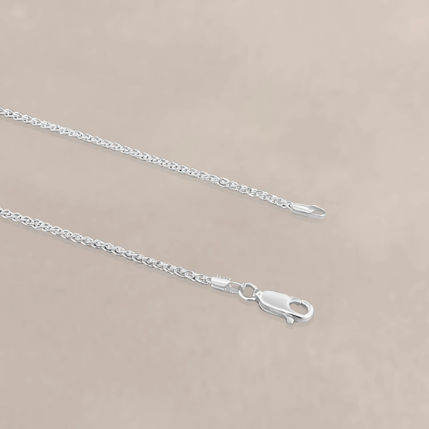 Silver Delicate Foxtail Necklace - Image 3