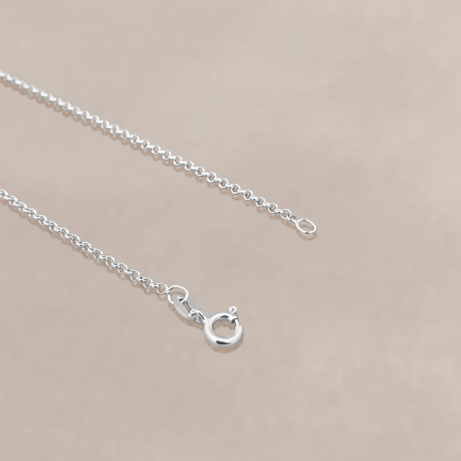 Silver Delicate Jasseron Necklace - Image 3