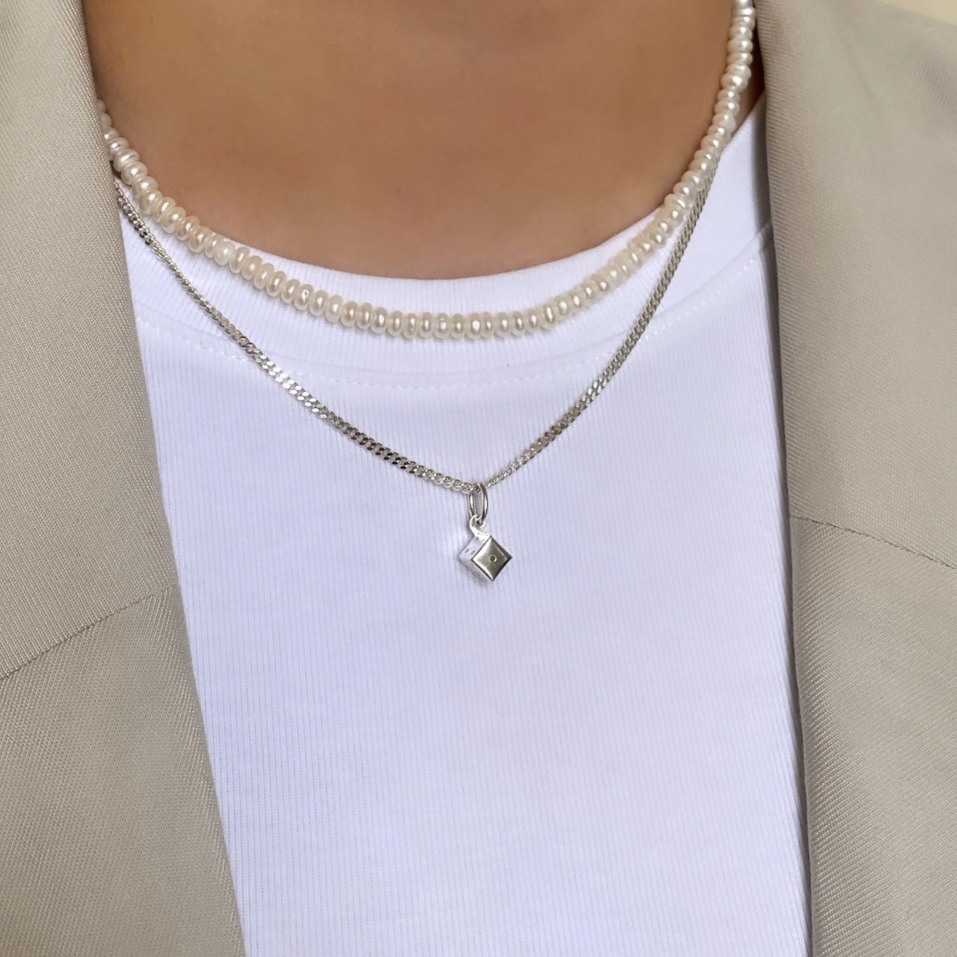 Silver Dice Charm - Image 2