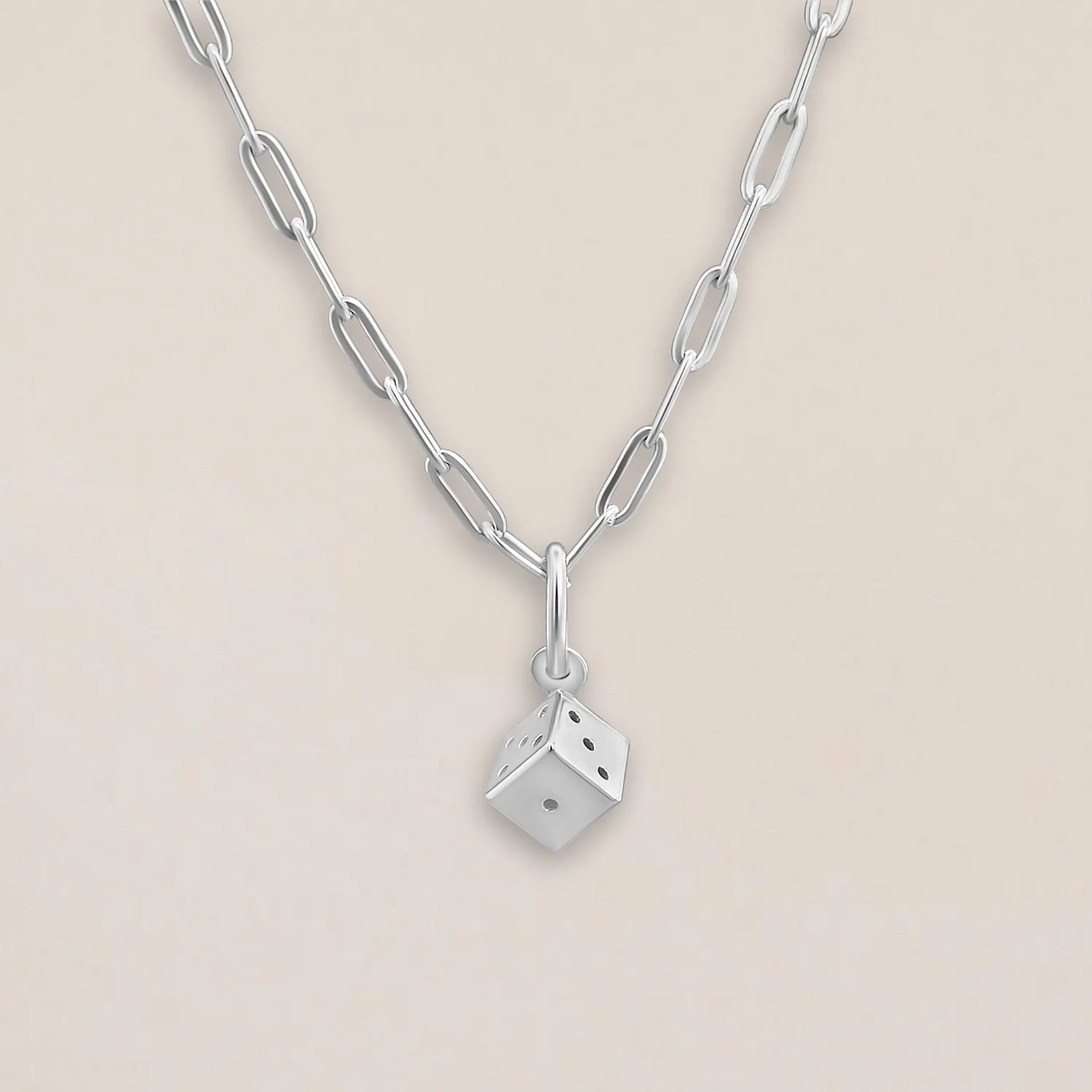 Silver Dice Charm - Image 3