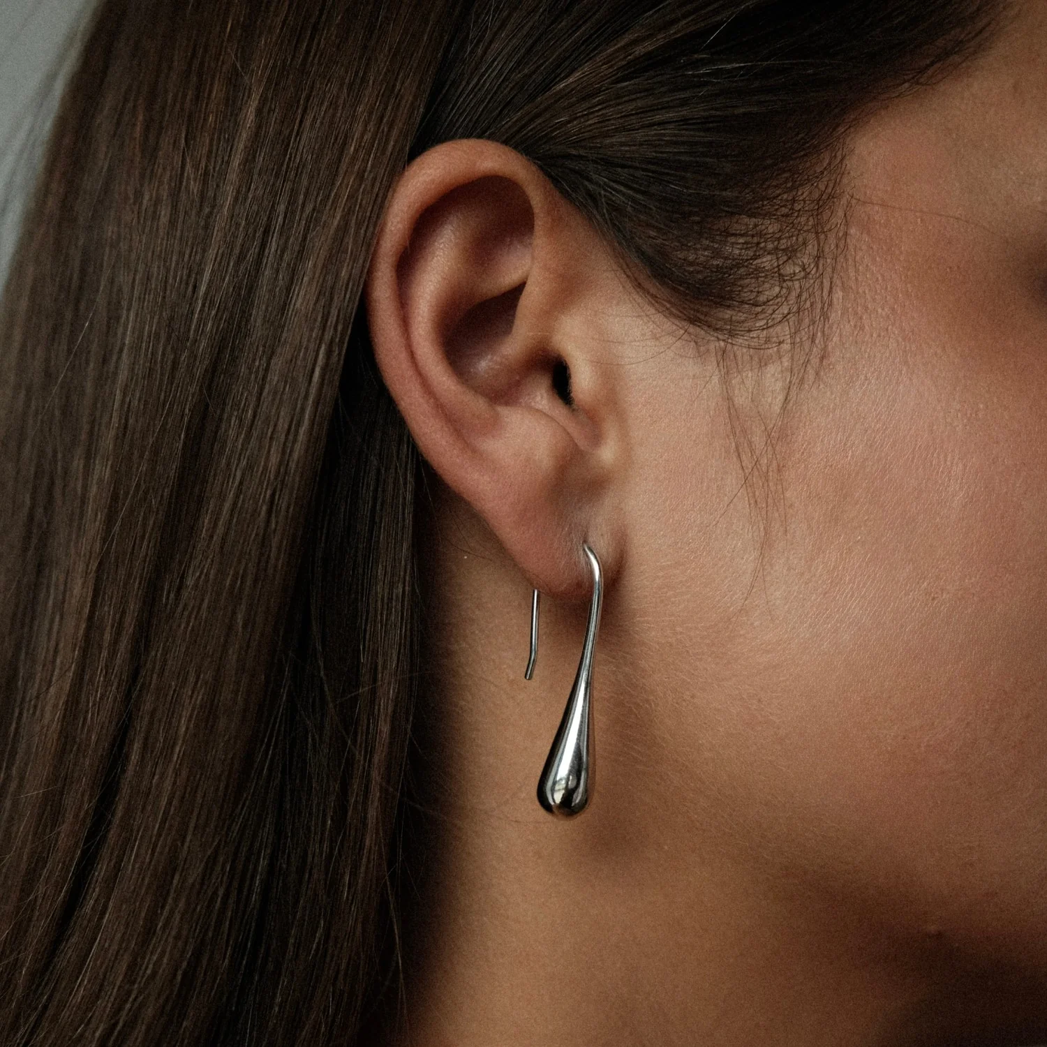 Silver Drop Earrings - Image 5