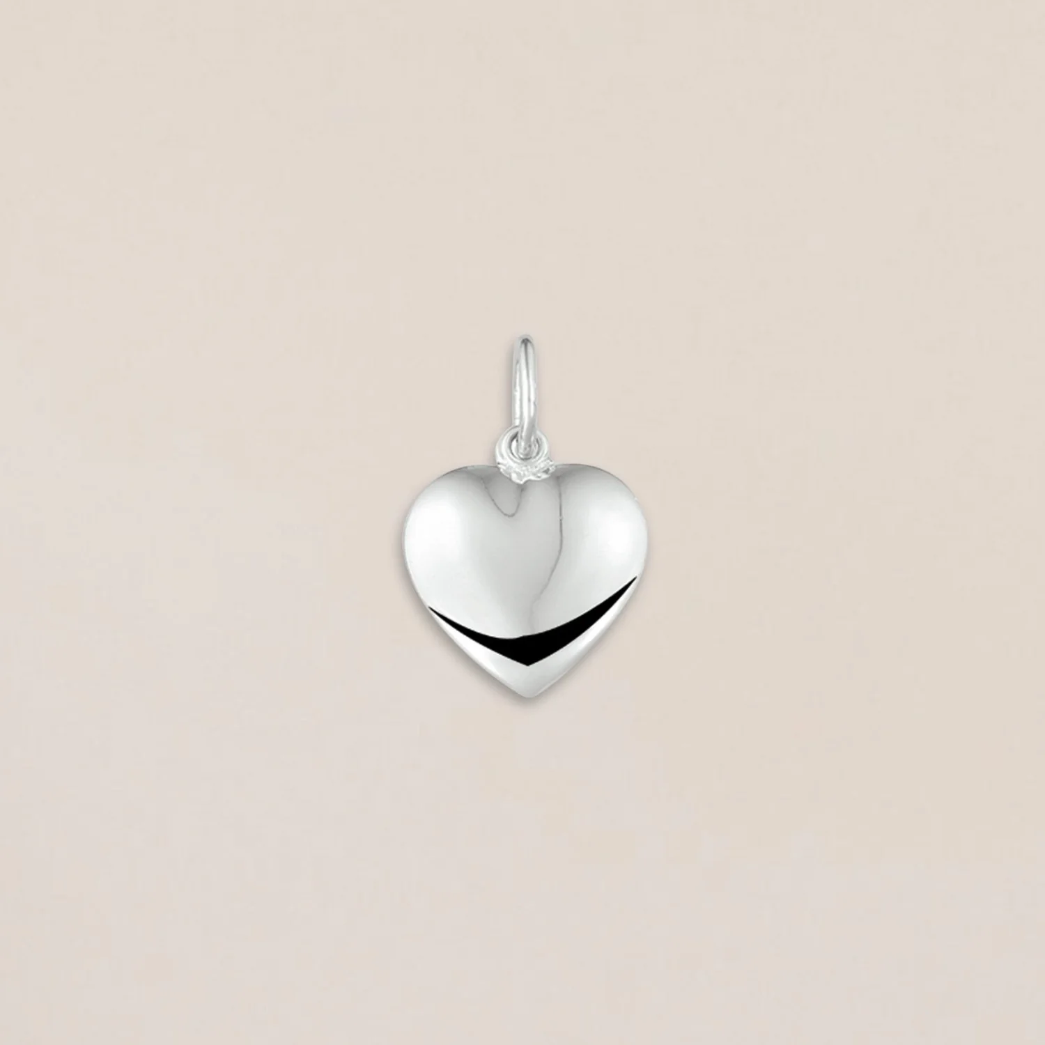 Silver Heart Pendant Medium