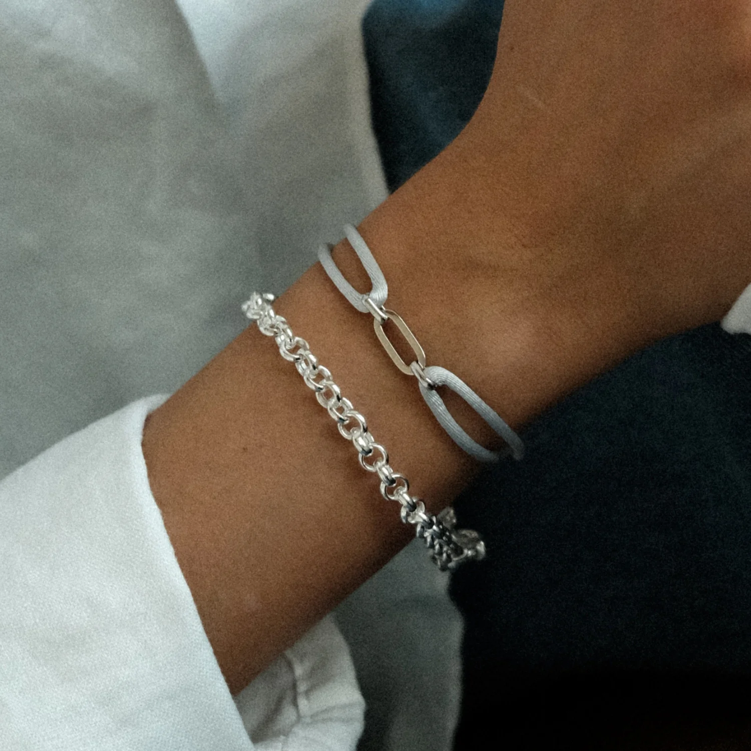 Silver Jasseron Bracelet - Image 4