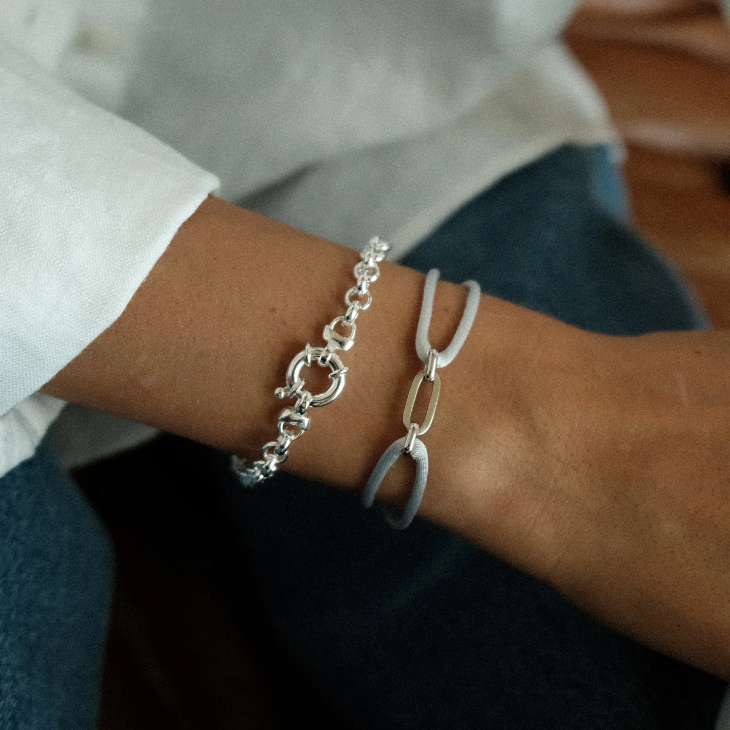 Silver Jasseron Bracelet - Image 5