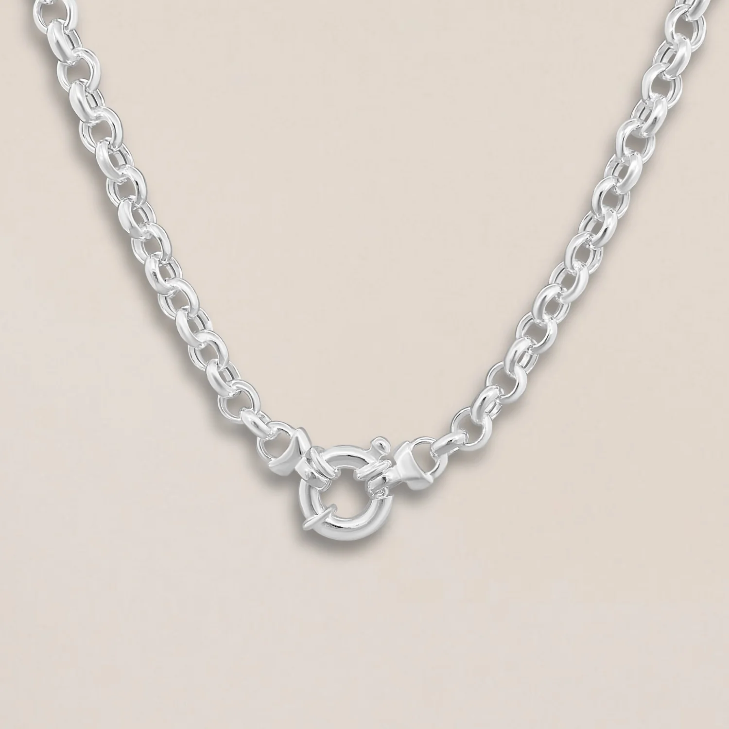Silver Jasseron Necklace