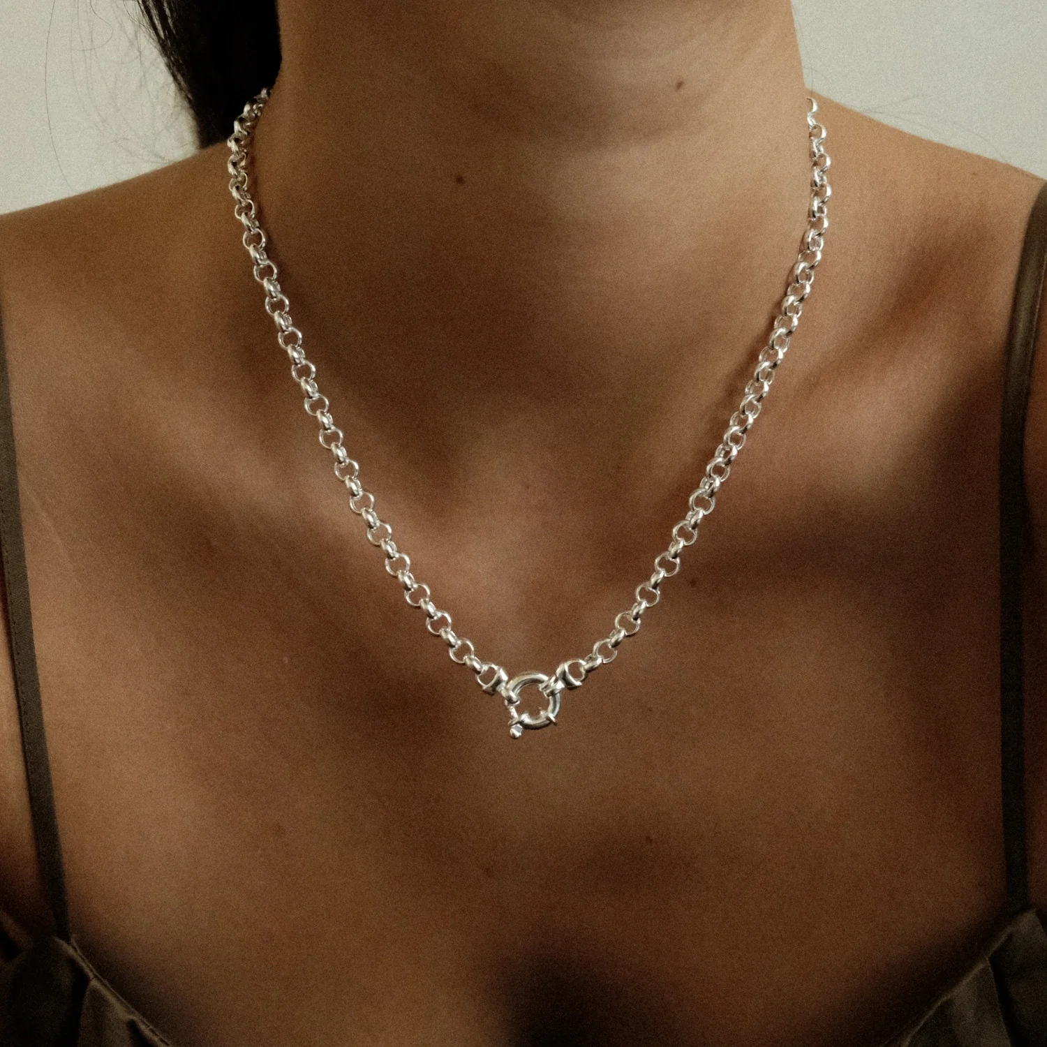 Silver Jasseron Necklace - Image 2