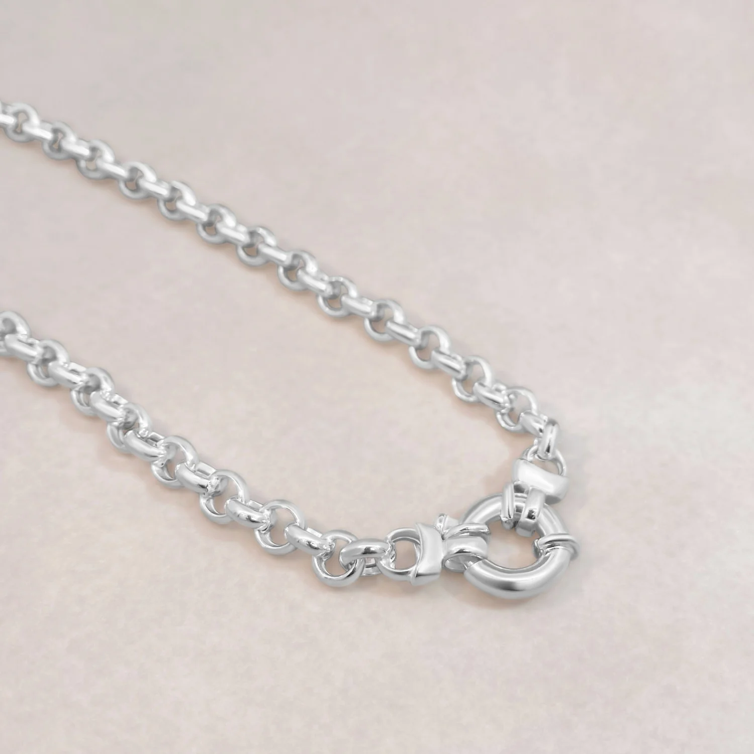 Silver Jasseron Necklace - Image 3