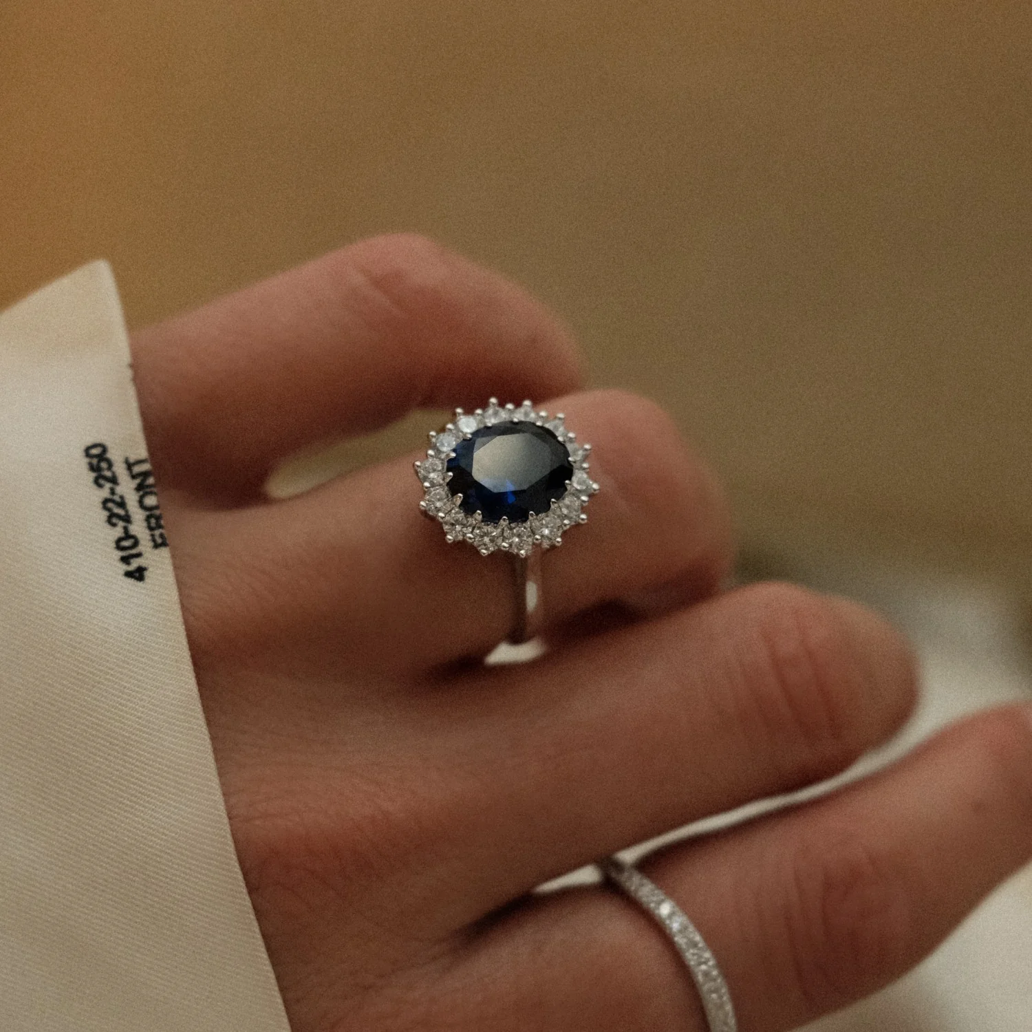 Silver Lady Di XXL Ring - Image 2