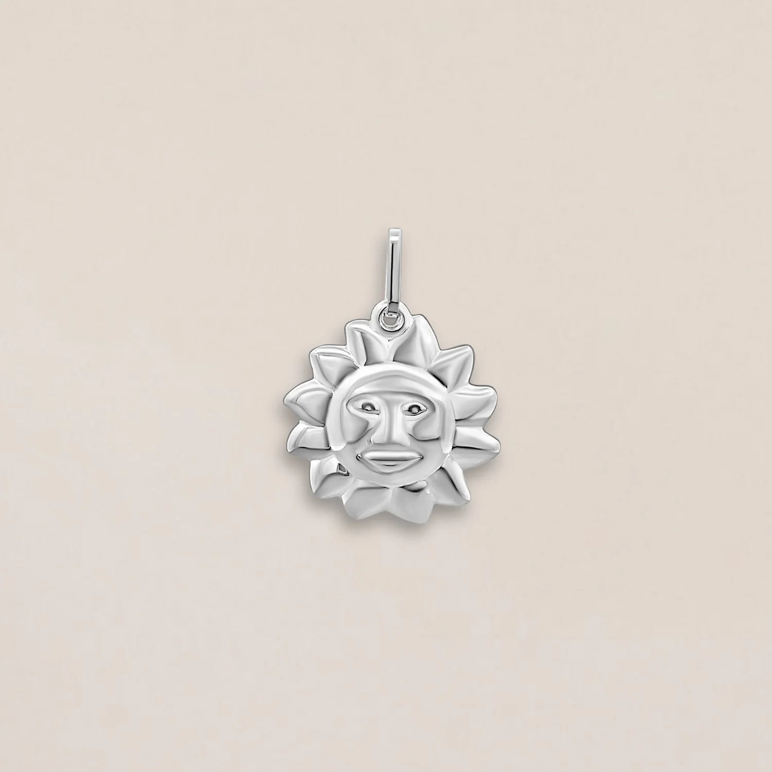 Silver Large Sun Charm