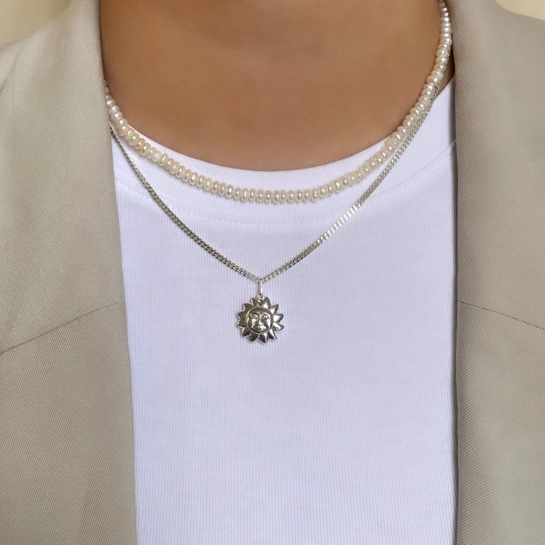 Silver Large Sun Charm - Image 2