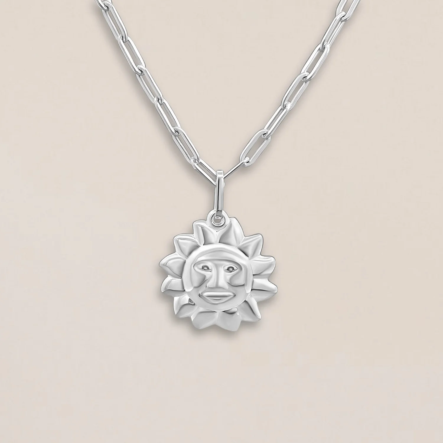 Silver Large Sun Charm - Image 4