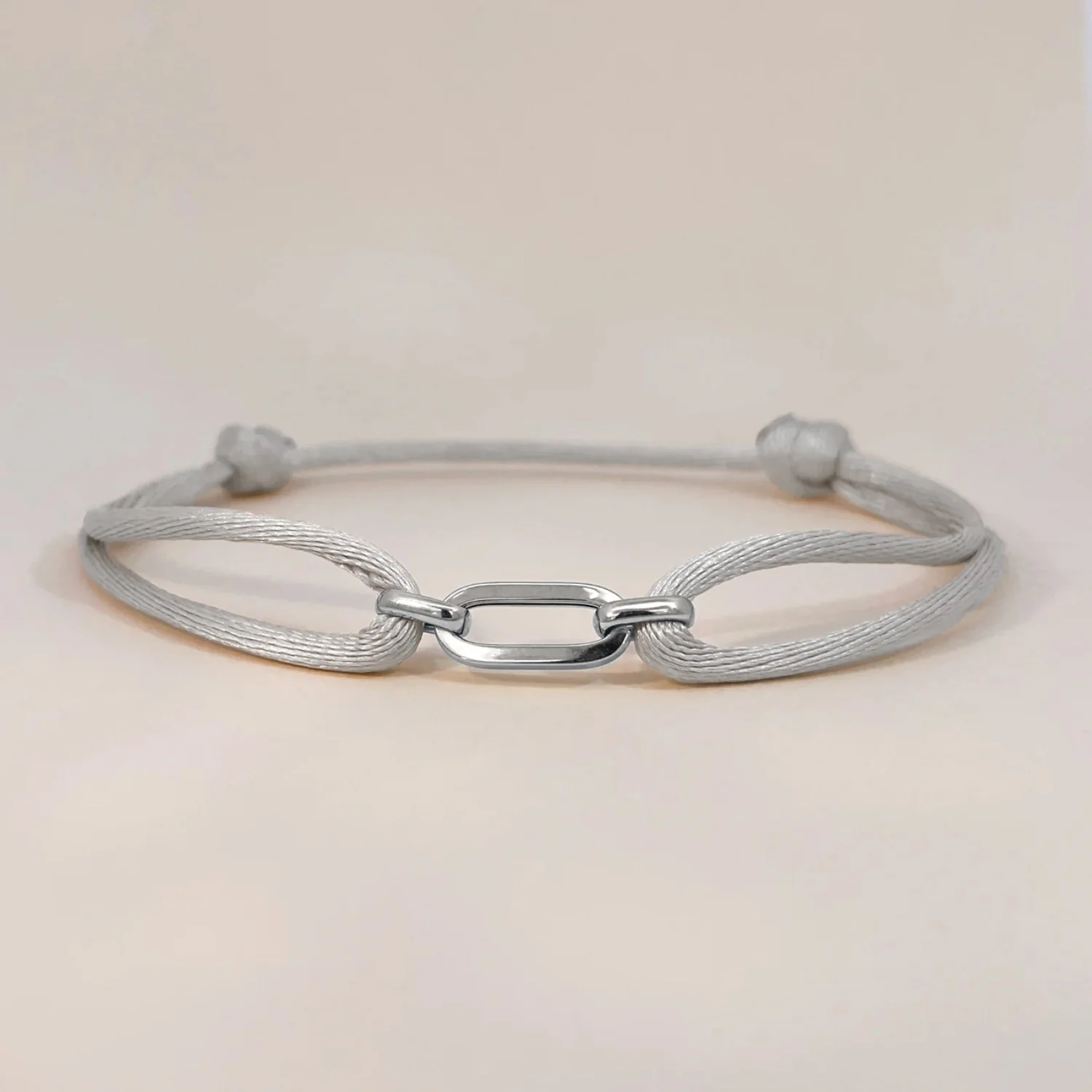 Silver Link Satin Bracelet - Image 3