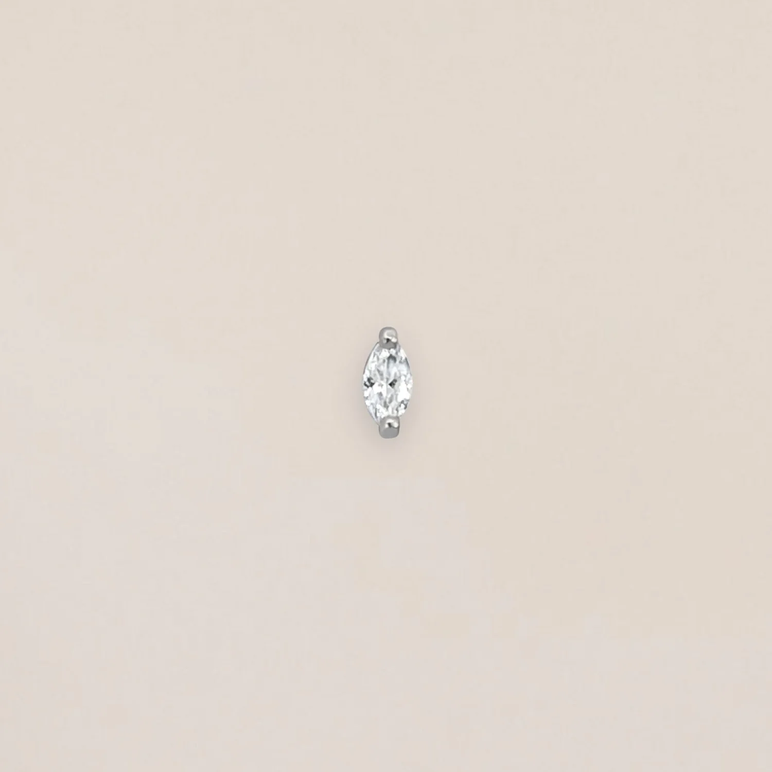 Silver Marquise Spark Piercing