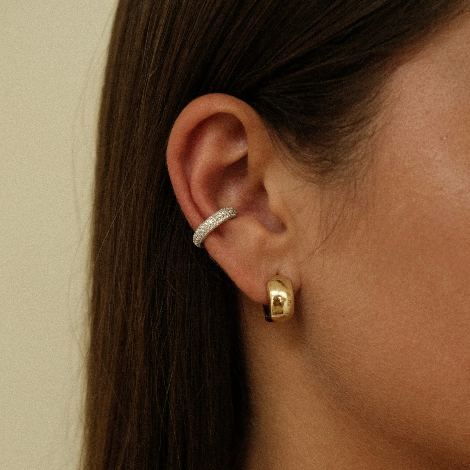 Silver Pavé Ear Cuff - Image 2