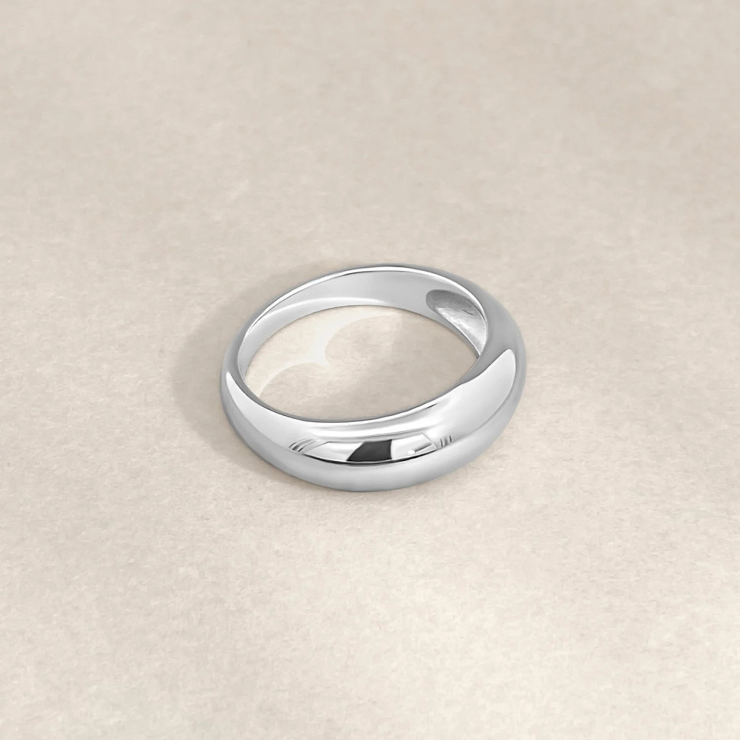 Silver Slim Balloon Ring - Image 3