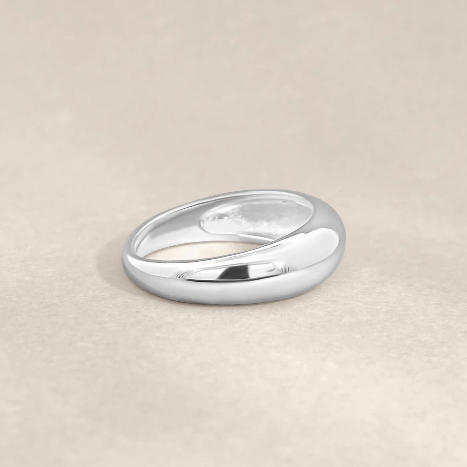 Silver Slim Balloon Ring - Image 5