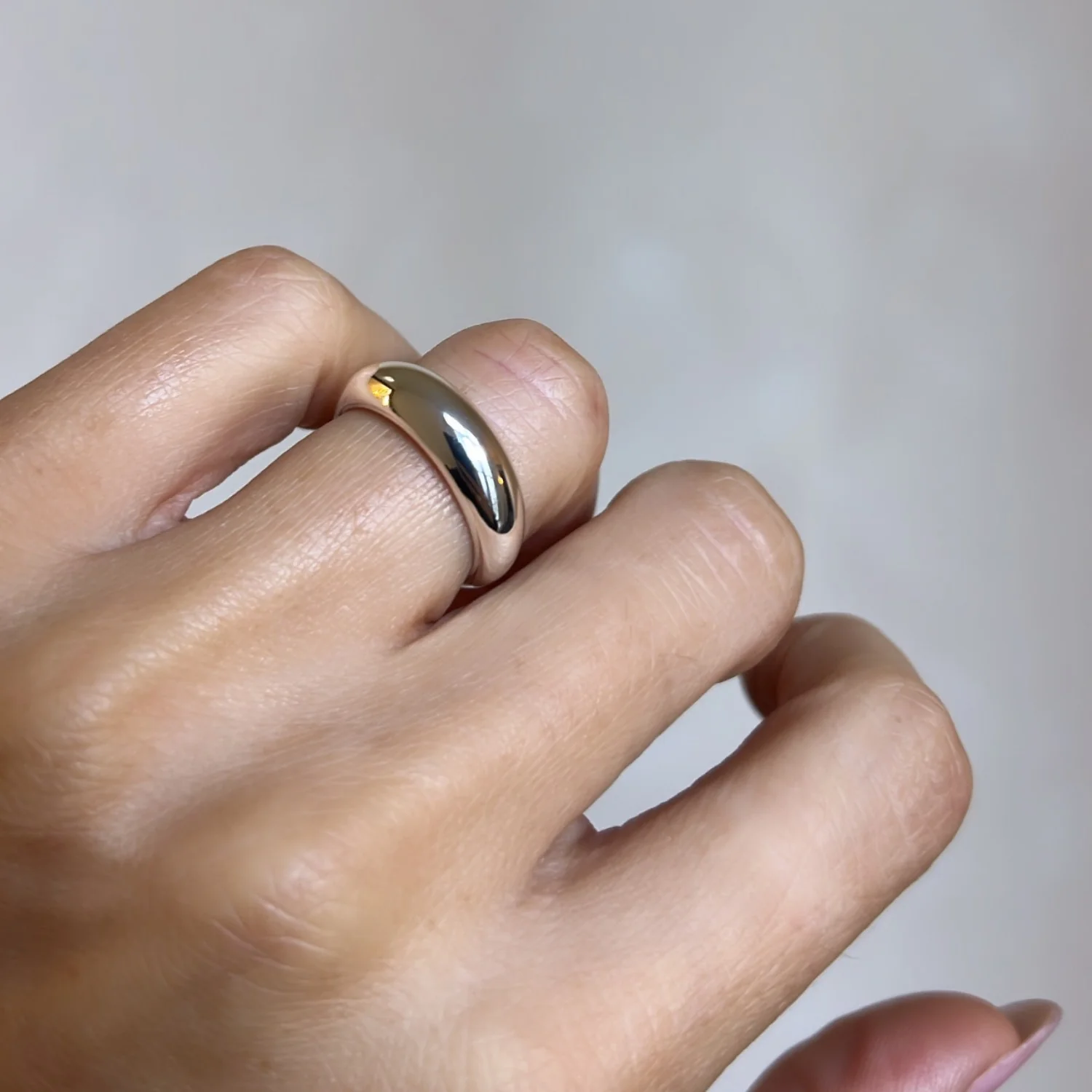 Silver Slim Balloon Ring - Image 6