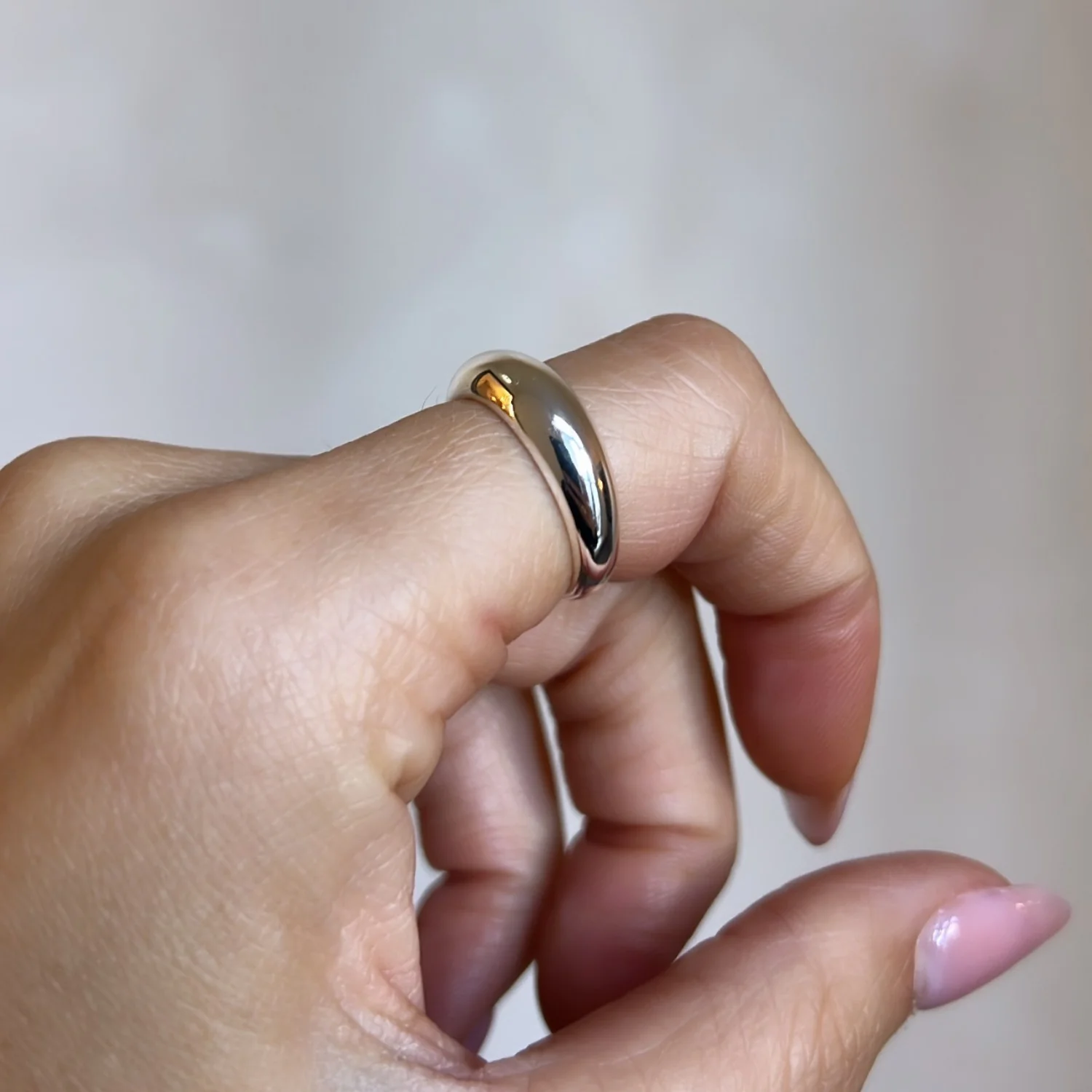 Silver Slim Balloon Ring - Image 7