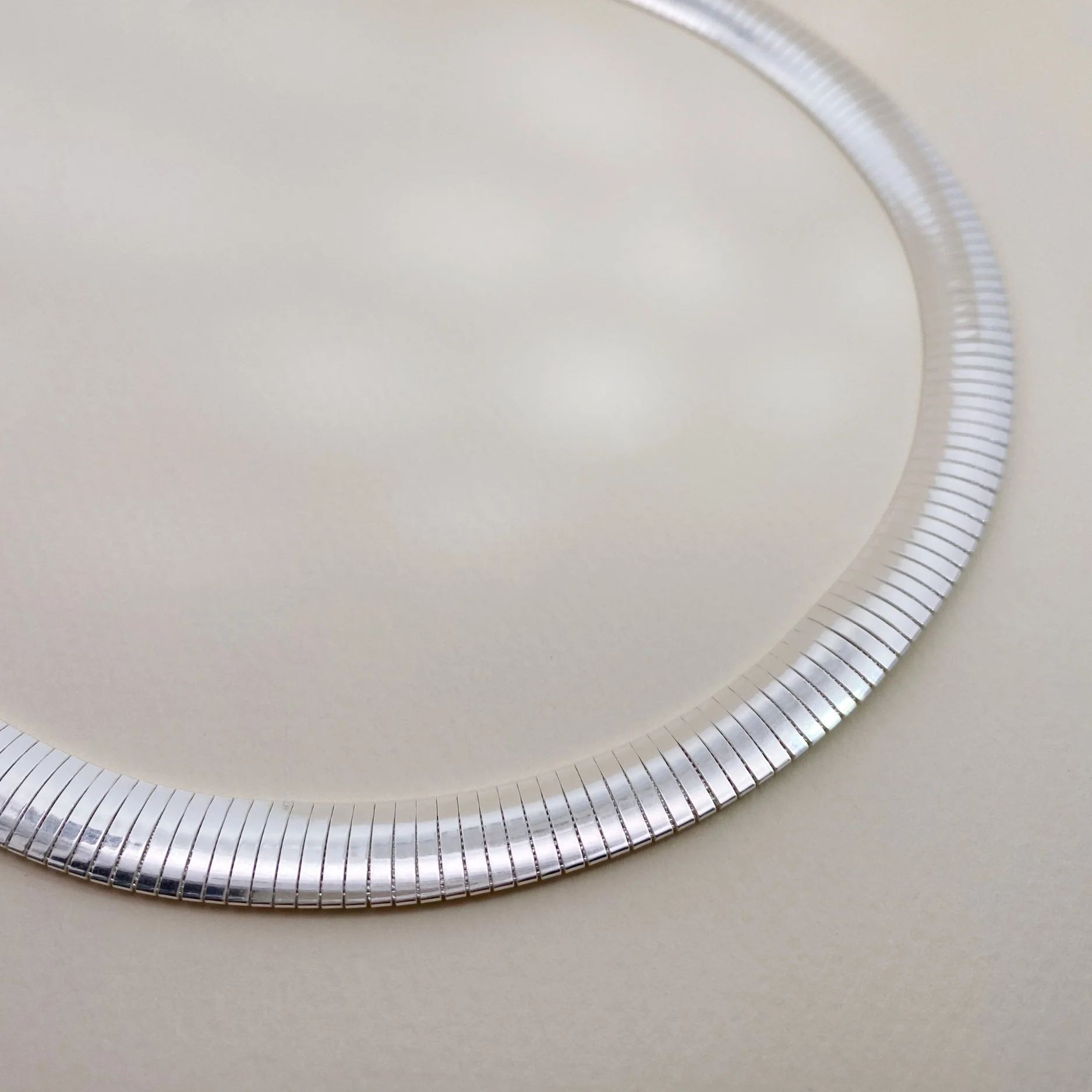 Silver Snake Chain Necklace - Image 2