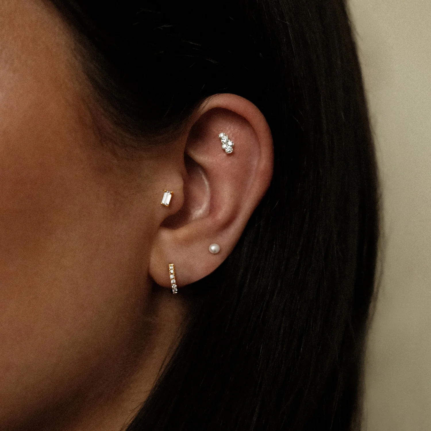 Silver Pearl Piercing - Image 2