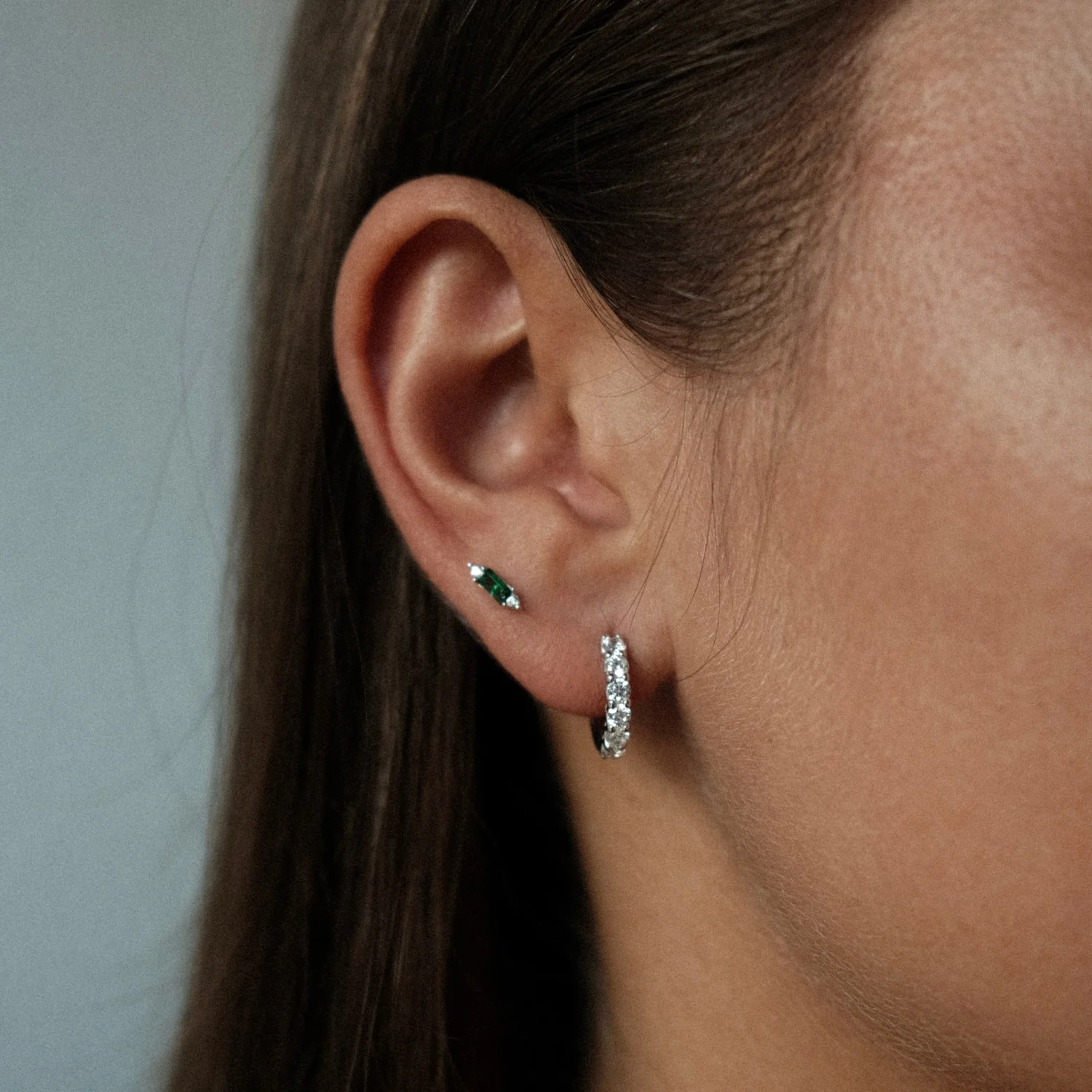 Silver Spark Hoops - Image 3